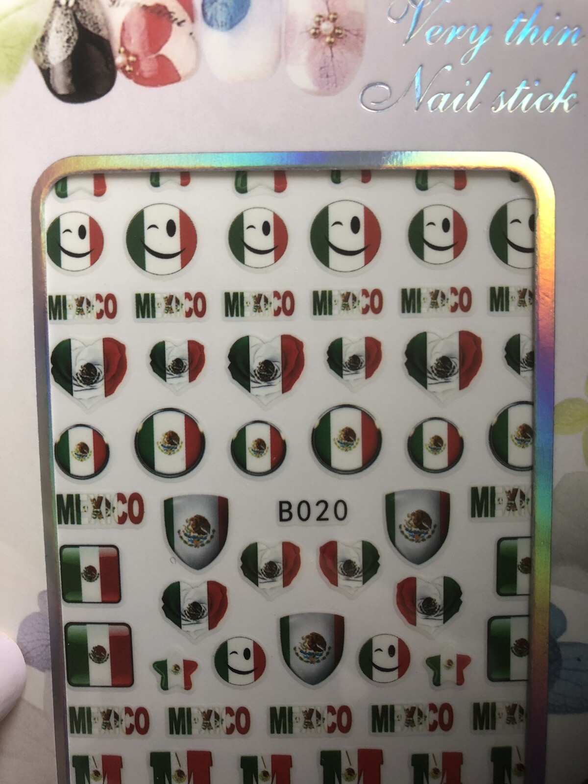 nail stickers Viva Mexico 🇲🇽 – self adhesive UKStoc