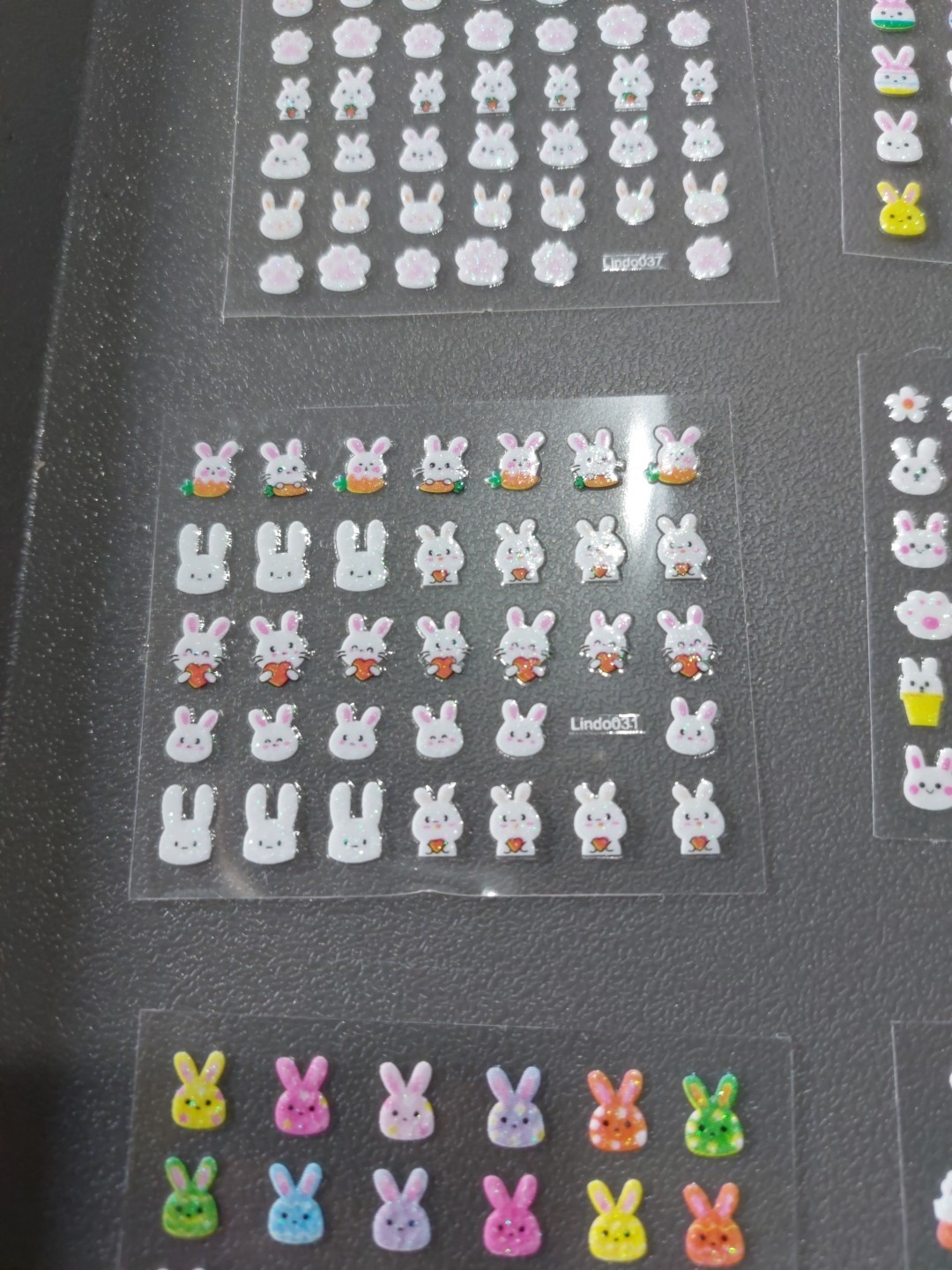10 Small Sheets Of Nail Art Stickers (D130) New