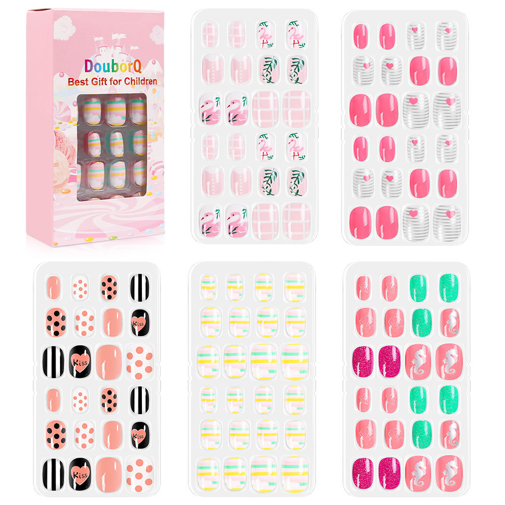 120Pcs/Set Children’s Lovely Nail Enhancement Set Best Gifts For Kids
