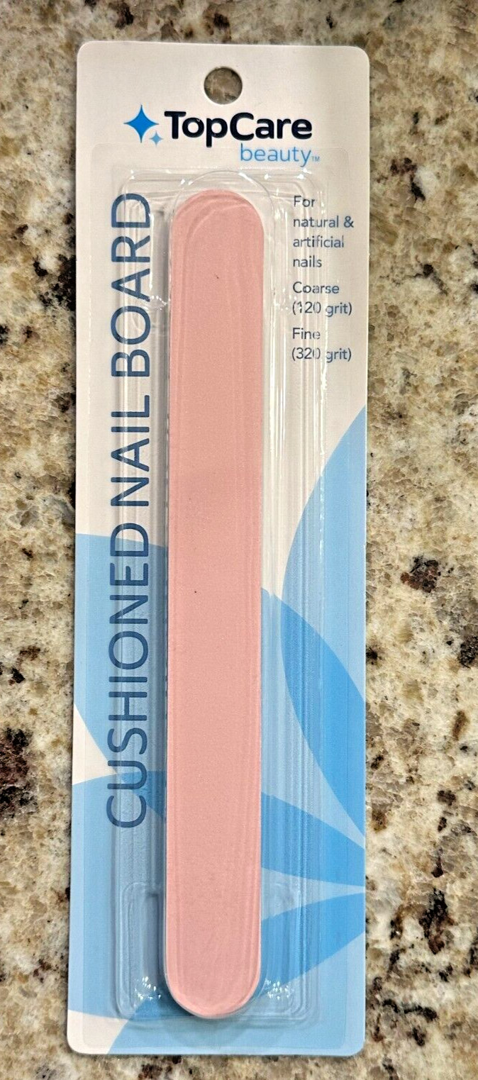 Cushioned Nail Board, Top Care, Coarse & Fine, for Natural or Artificial Nails