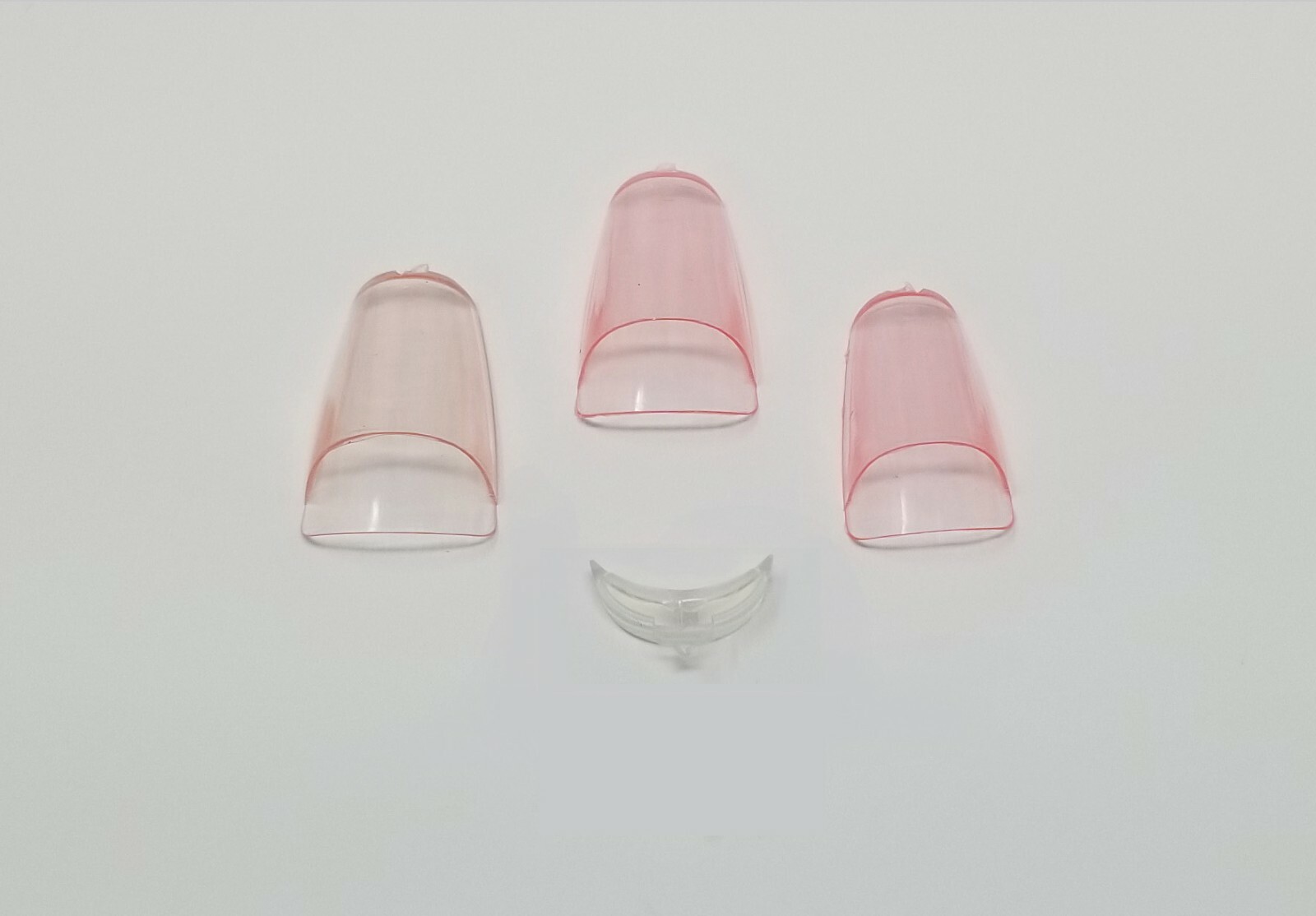 24 Aquarium Nails AQUA Pink Acrylic False Nail Art Tips Syringe injector Kit