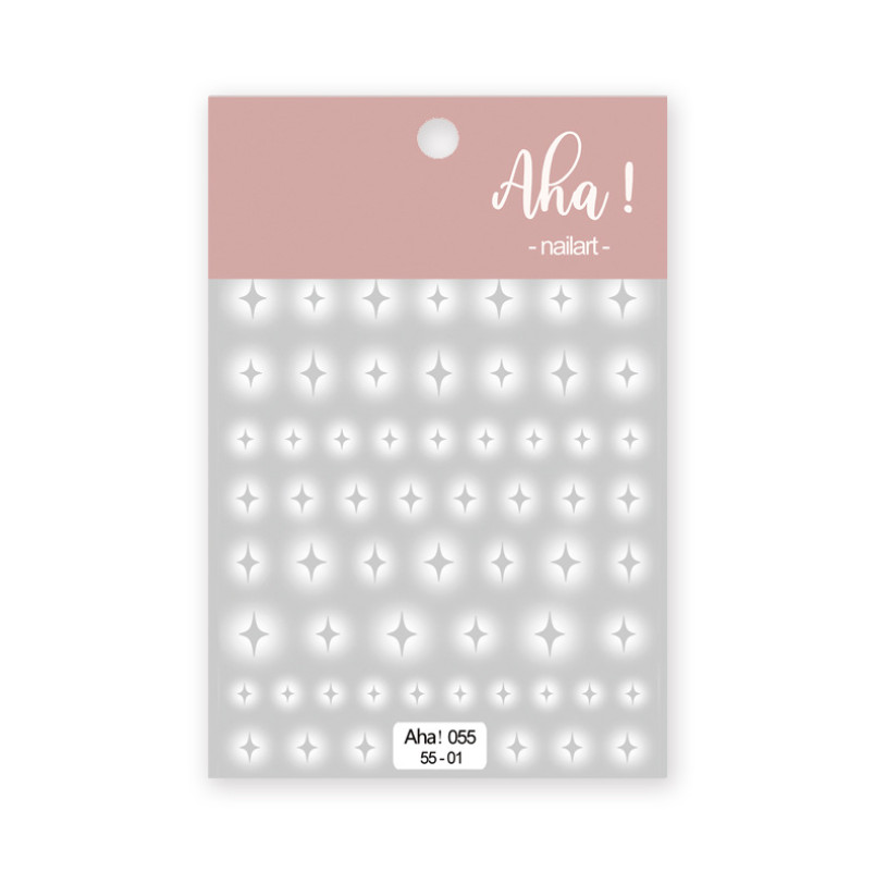 Butterfly Nail Art Stickers Decals Translucent Star Heart Self-Adhesive NH19