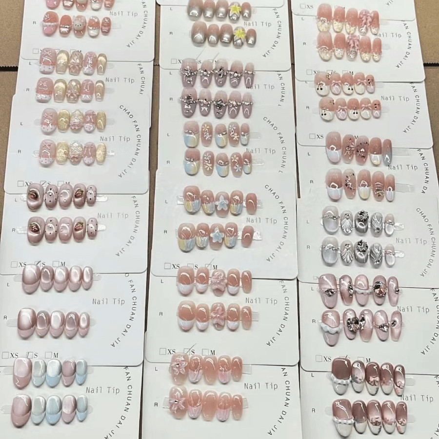 20 Pieces of Sweet and Luxurious Press in Nail Mix Set – Multiple Styles