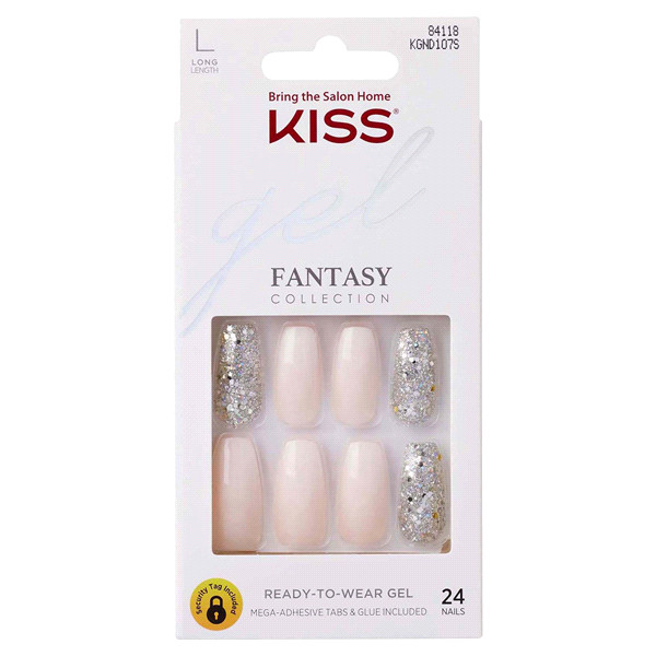 Kiss Gel Fantasy Ready-To-Wear Gel Long Nails, KGND107S