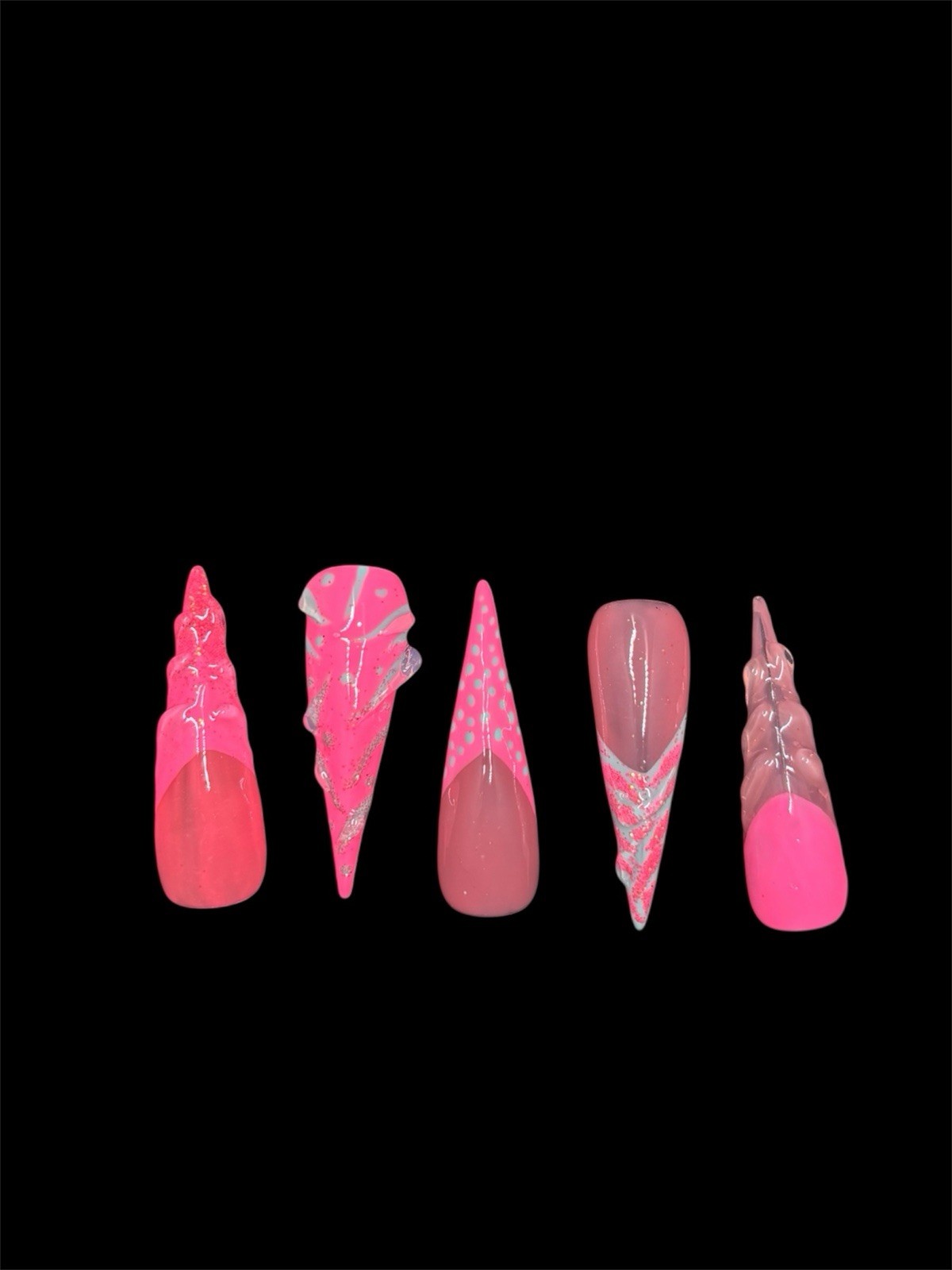 💕 PINK SPRING ( press On Nail Set )💓