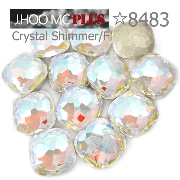 J.HOO Crystal 8483 Cushion V-Cut Fancy Rhinestones 8mm Nail Art (6pcs)