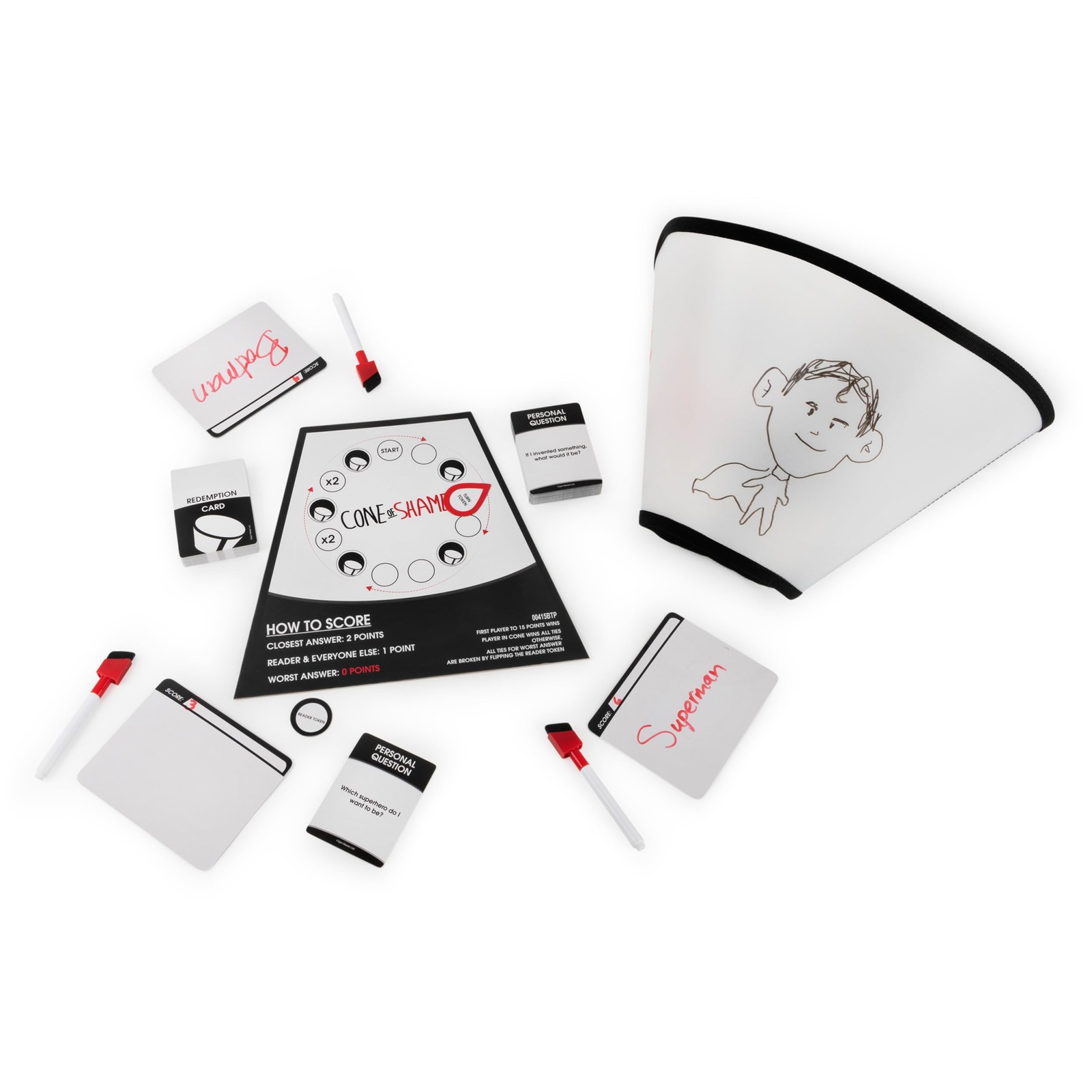 Spin Master Cone of Shame, Guessing Party Game, for One Size, Shame