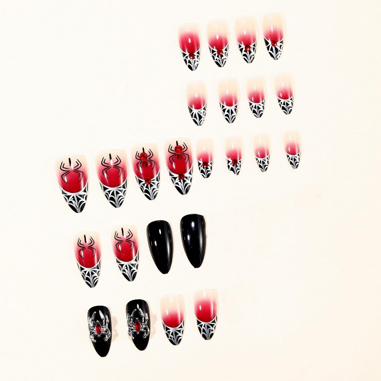 FUKIDOG Halloween press on nails Color Style 7