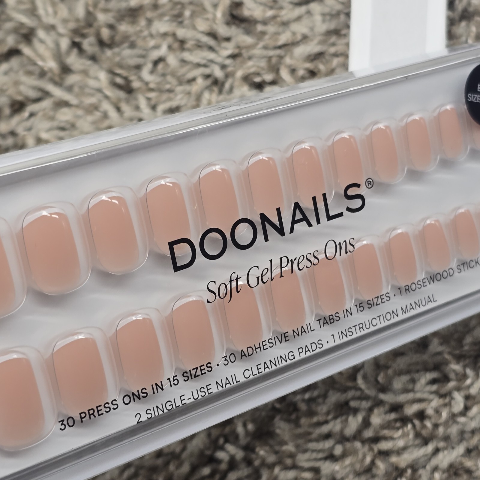 Lot Of 4 Doonails Press On Soft Gel Artificial Nails Kits W/Remover Oil & File