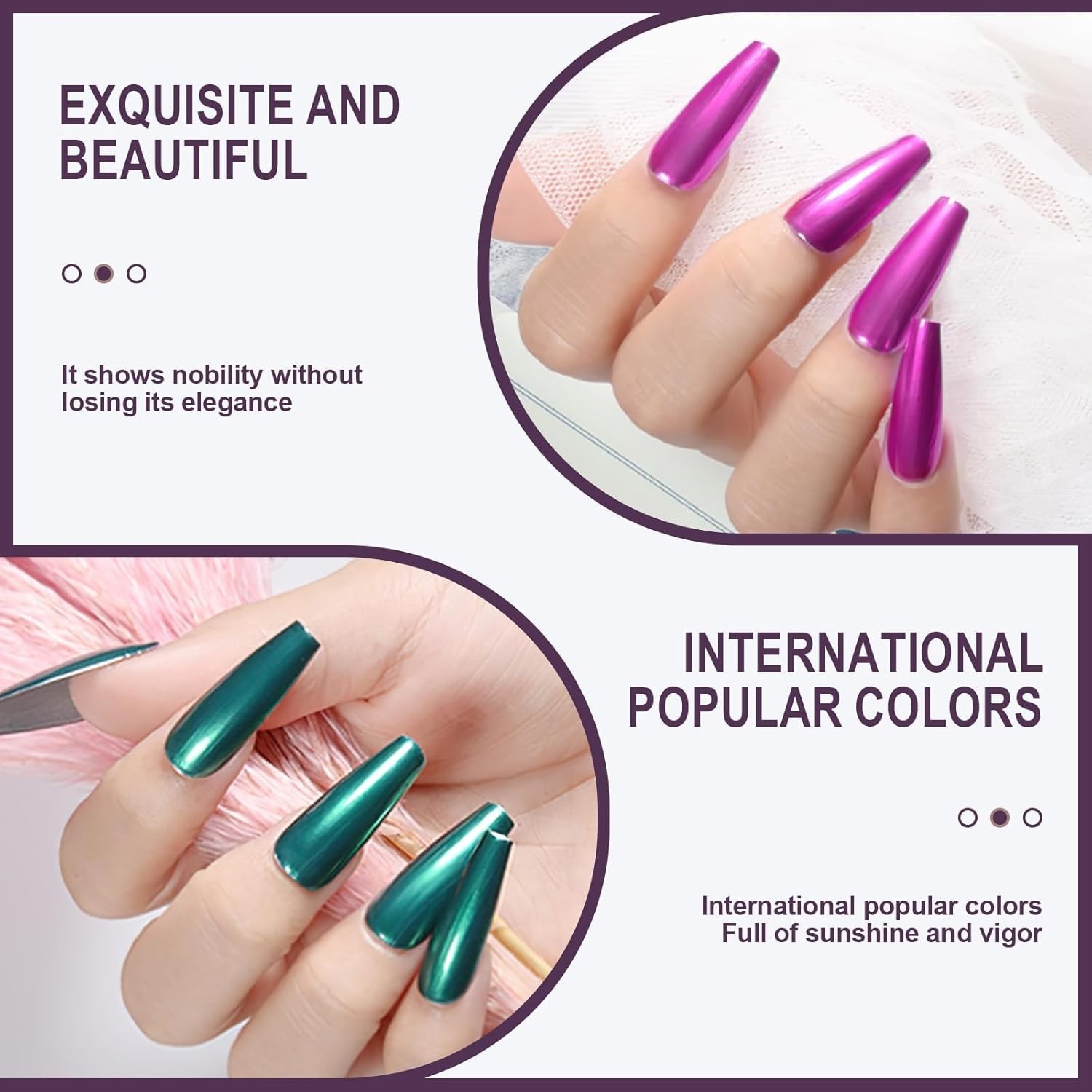 16-Piece Mermaid Nail Pigment Set – Chrome and Holo Powders for Elegant Designs