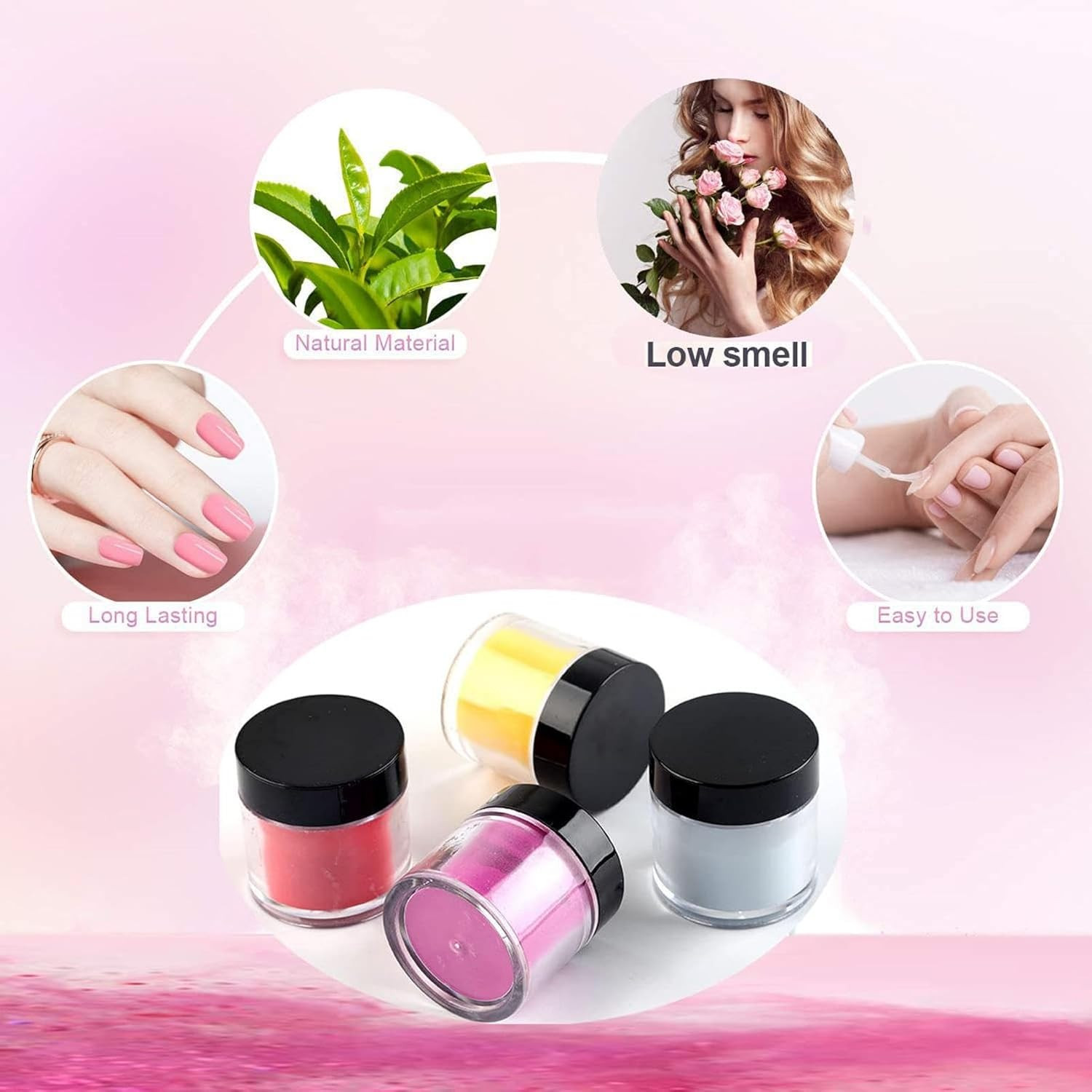 24 Color Acrylic Nail Powder Set, Acrylic Powder Set, Nail DIY Art Design, Acryl