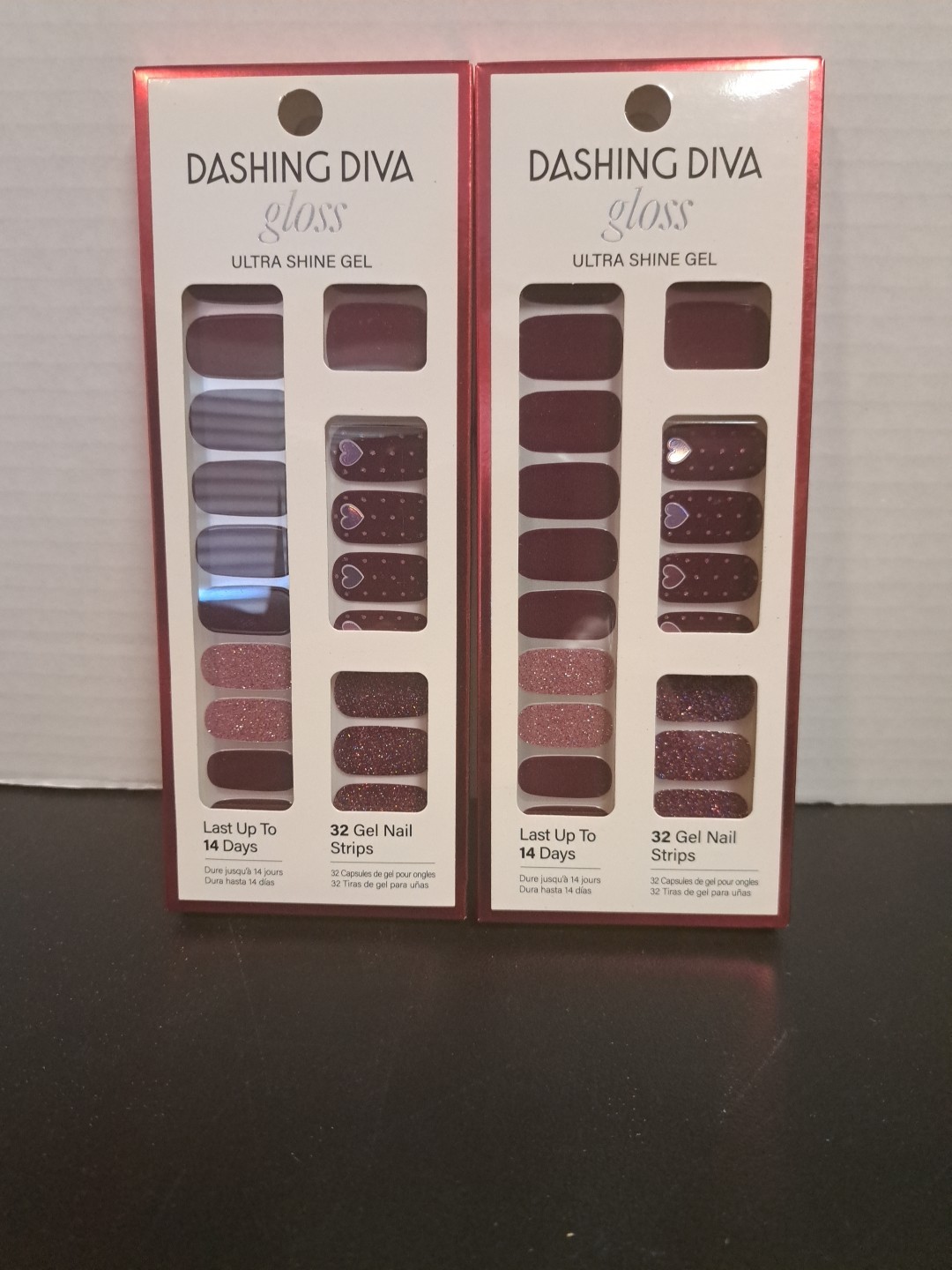 Dashing Diva Gloss GS547 Innocent Flirting Valentine’s Day Gel Nail Strips 2/pk