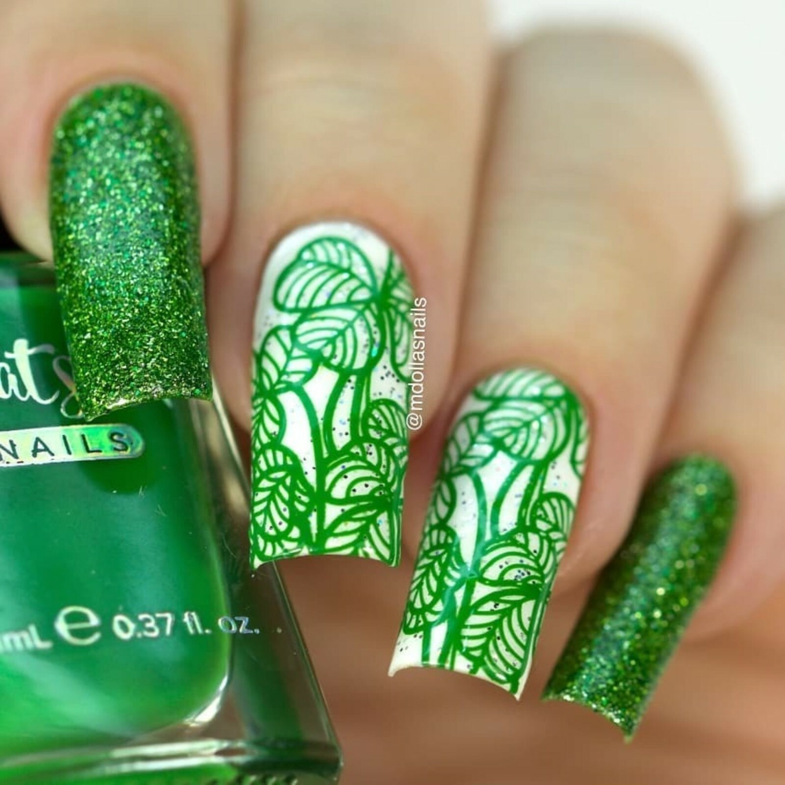 The Other Side Stamping Polish (Green), Nail Polish for Nail Art