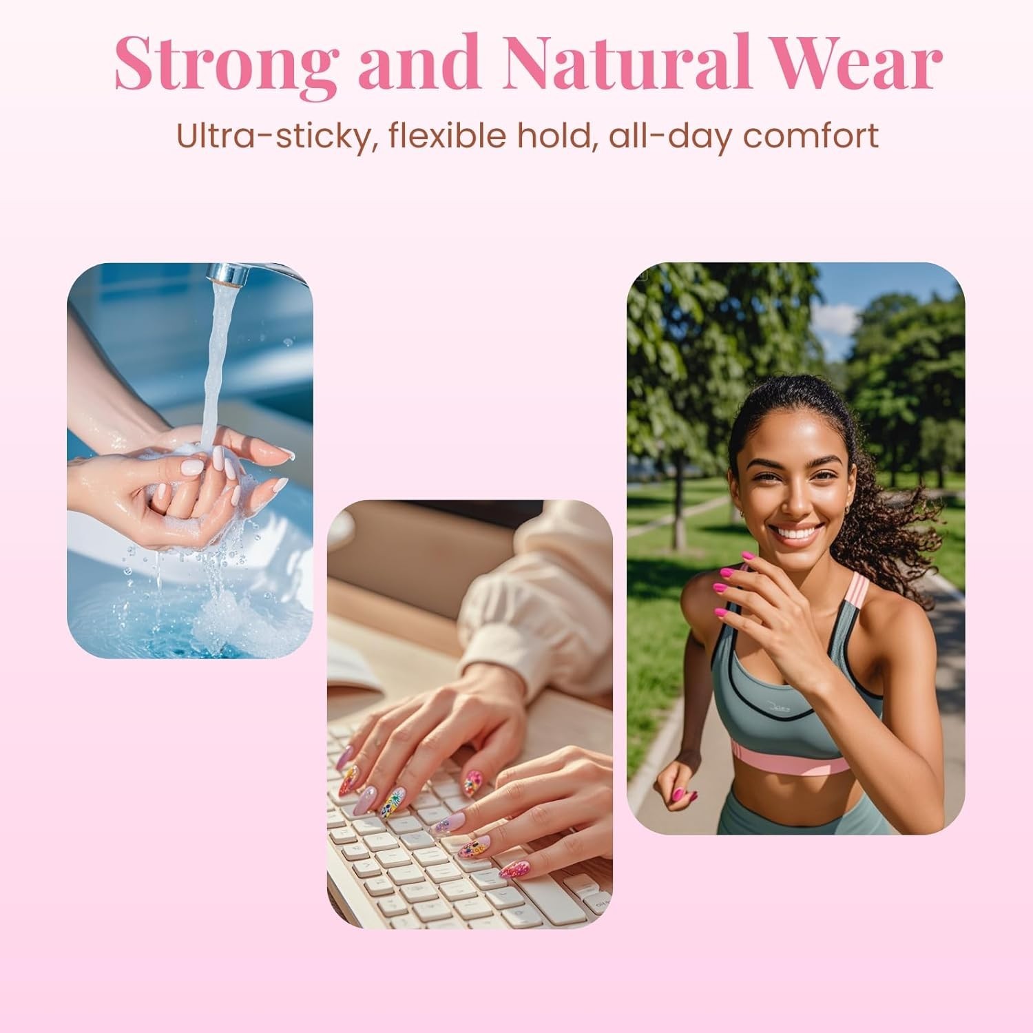 Professional Strong Nail Glue for Acrylic & Press-On Nails – Long Lasting & F…