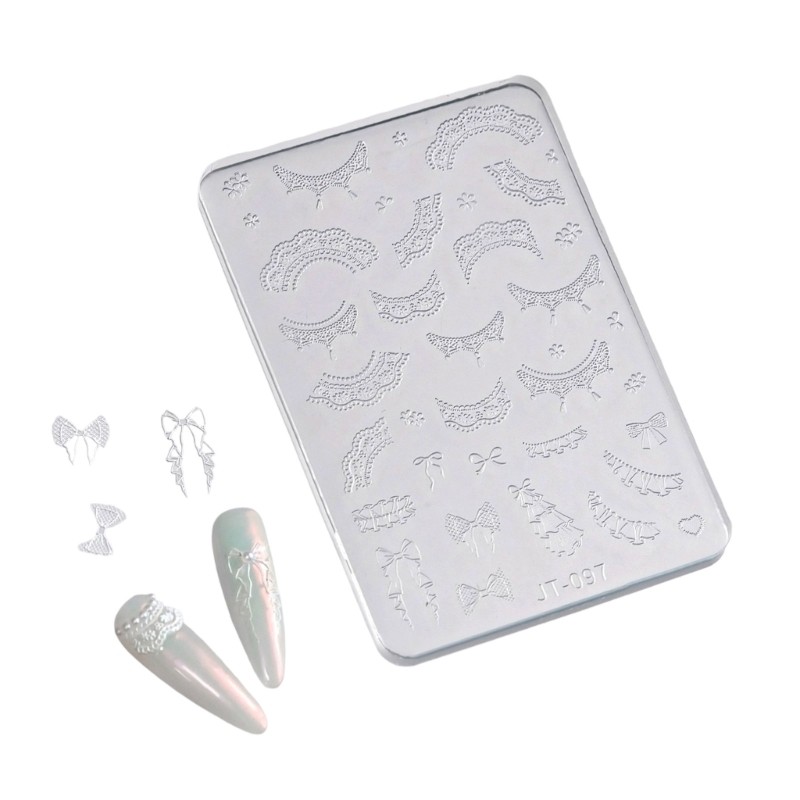 Multiple Pattern Silicone Mould for 3D Nail Art Designs and Craft Embellishments