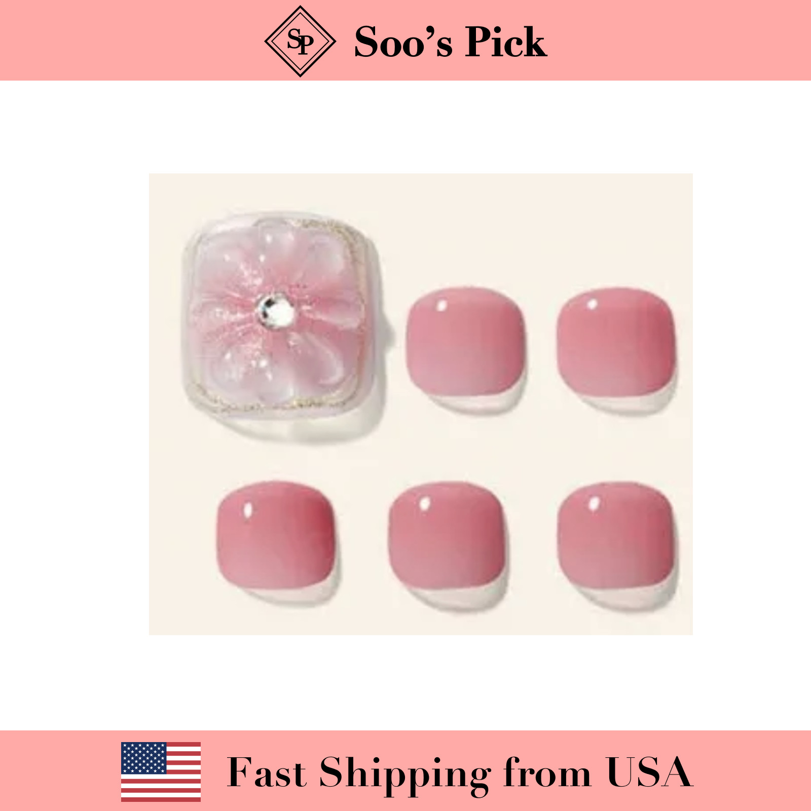 DASHING DIVA Magic Press Premium Pedi-Cheek Flower ( 🇺🇸 US Seller) Rare Design