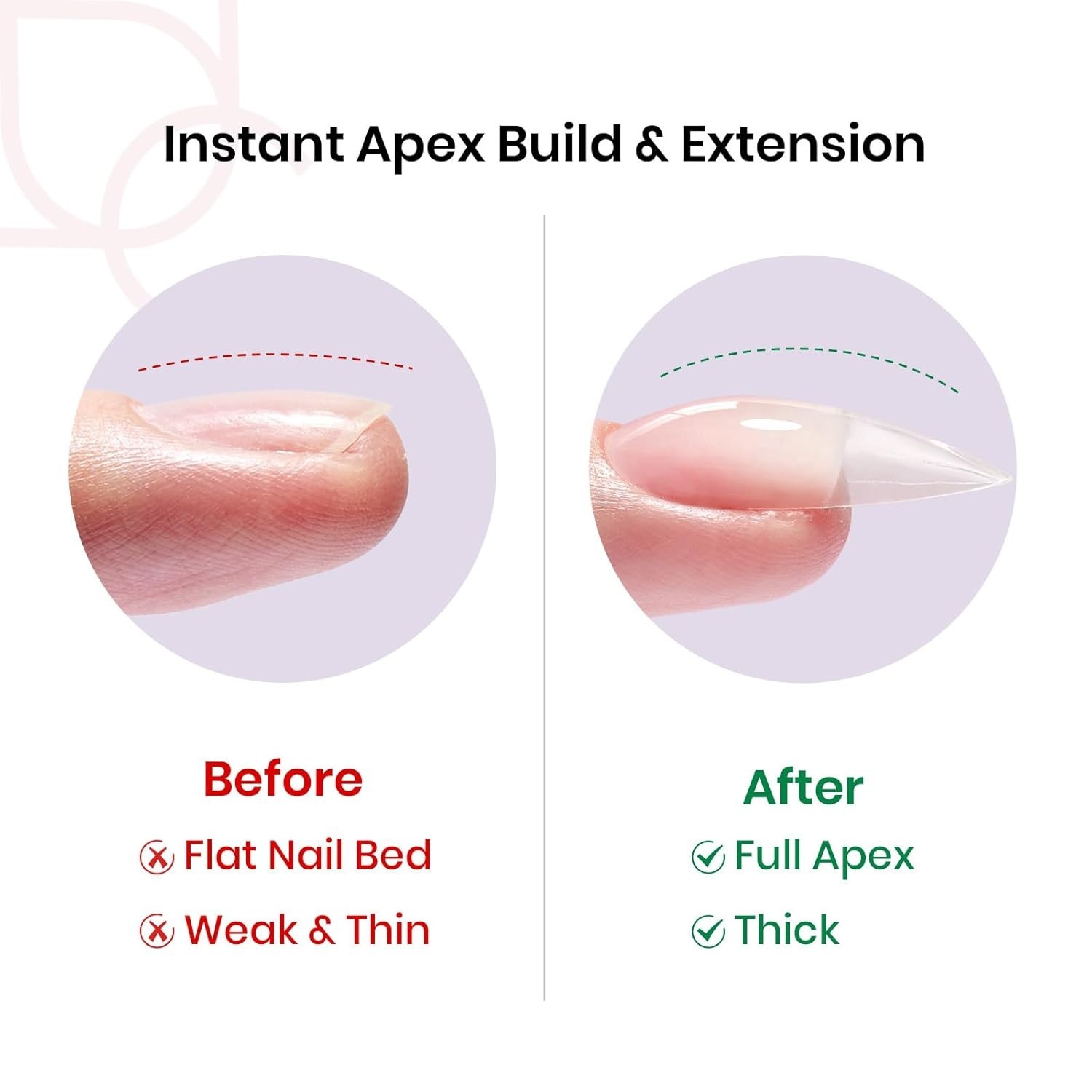 Beetles Tipex Instant Apex Nail Tips Almond Medium Acrylic Nail Tips