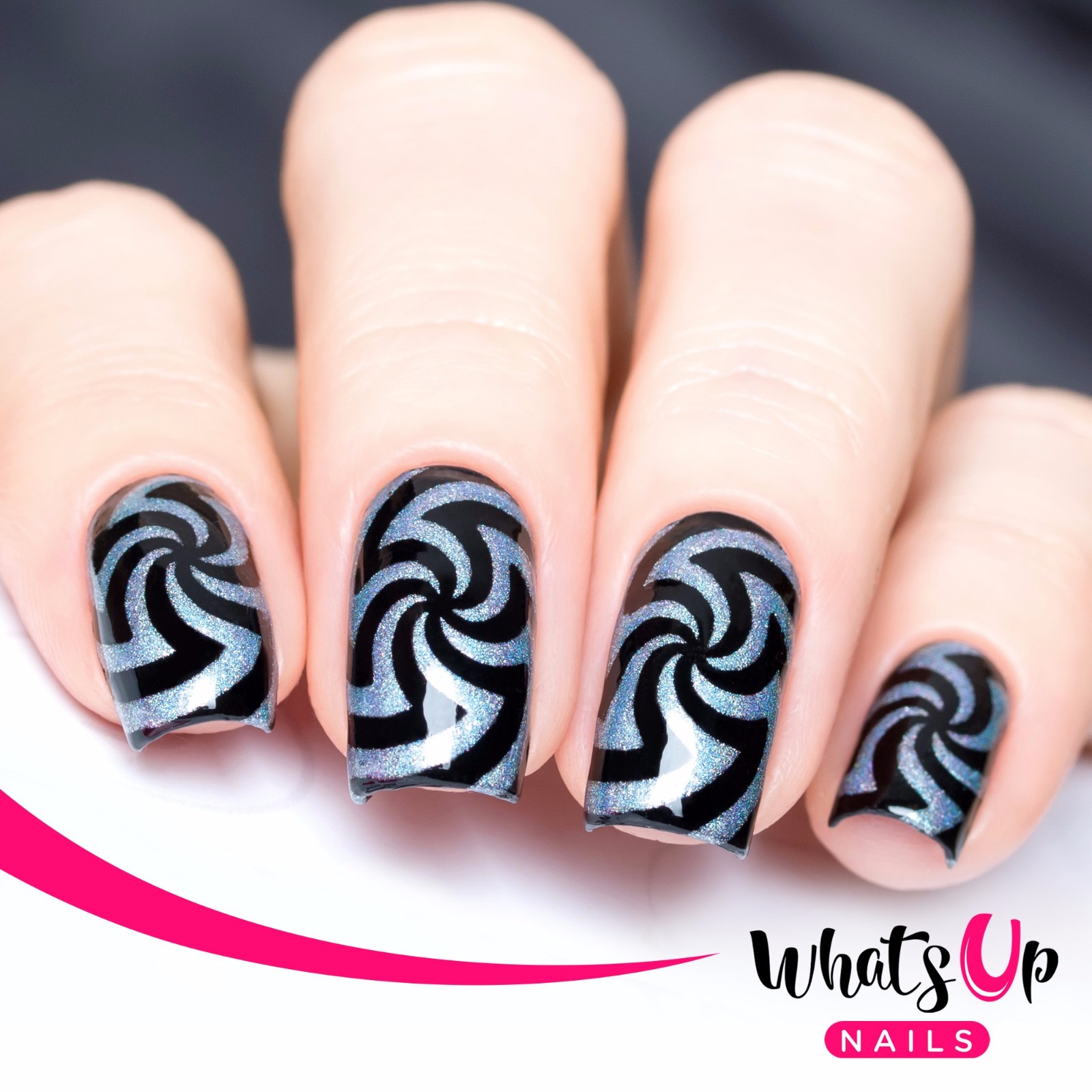 Hypnose Stencils for Nails, Swirl Nail Stickers, Nail Art, Nail Vinyls