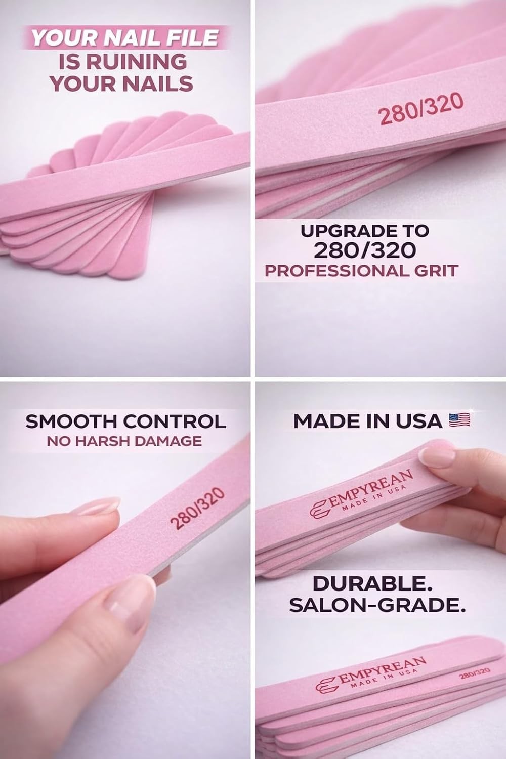 Empyrean Premium Nail Files | Made in | Fine 280/320 Extra Fine |