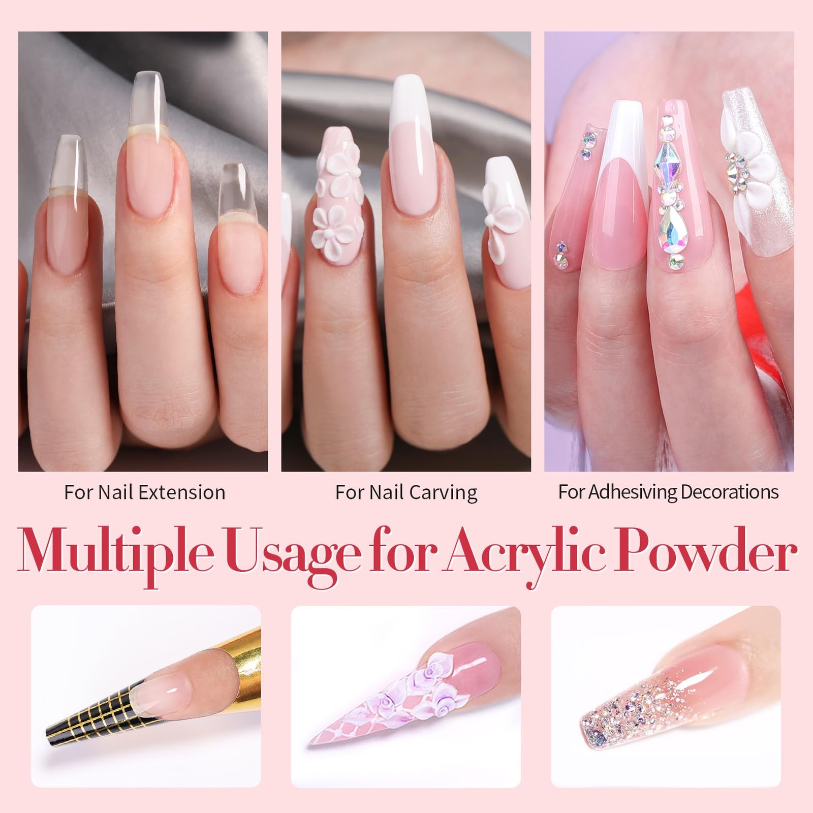 Born Pretty Acrylic Nail Kit 92Pcs Acrylic powder nail kit 5