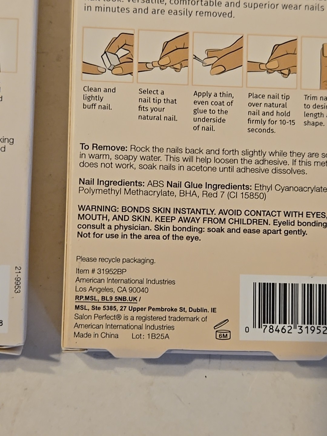 Salon Perfect French Nail Sets Of 2 New In Box Nail Care Beauty