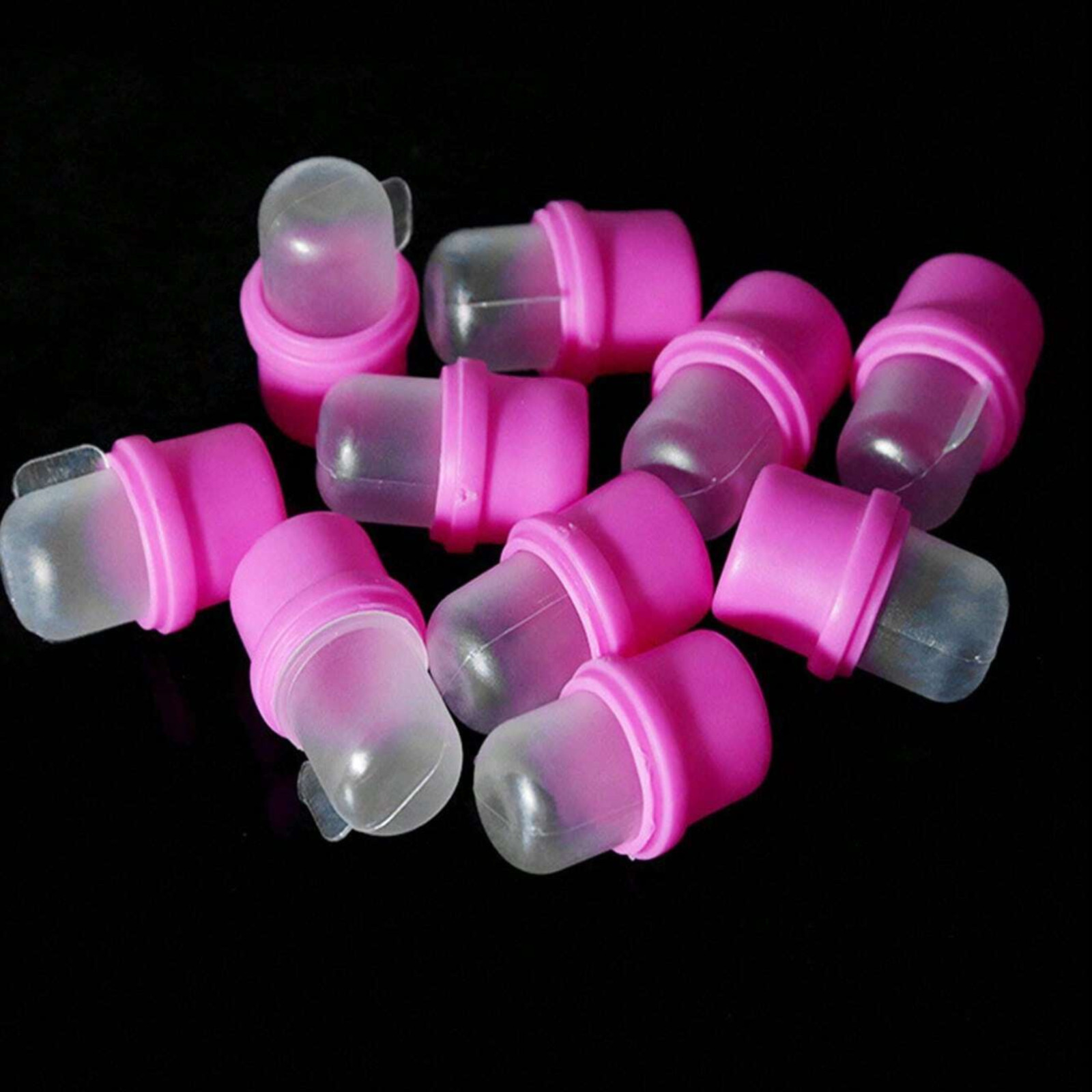 Silicone Acrylic Nail Art Soak Off Cap Clip UV Nail Gel Polish Remover Tool Wrap