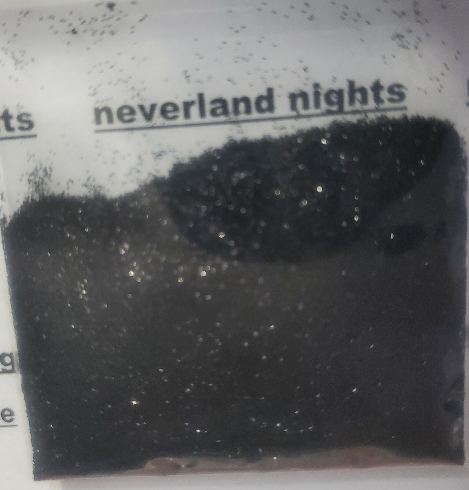 Black onyx Extra Fine Glitter for nails, DIY, acrylic, crafts, half tbsp