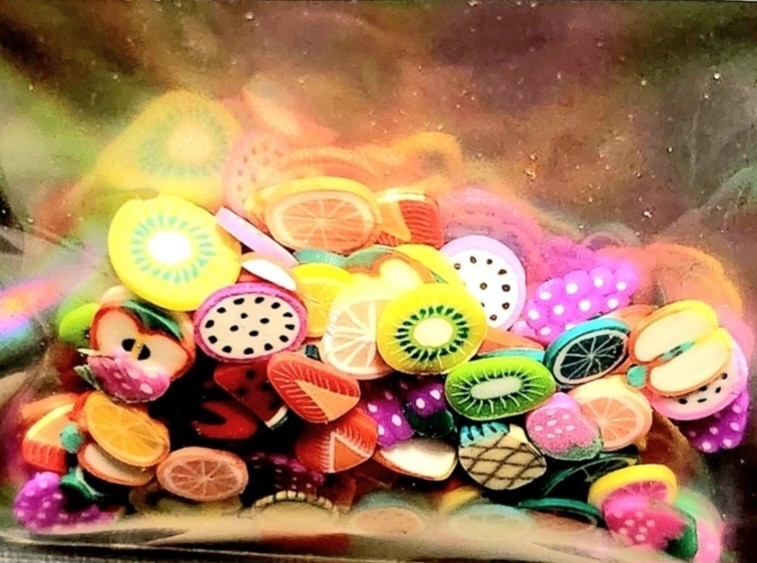NWT NAIL ART DESIGN POLYMER CLAY FRUIT SLICES LARGE PACK!