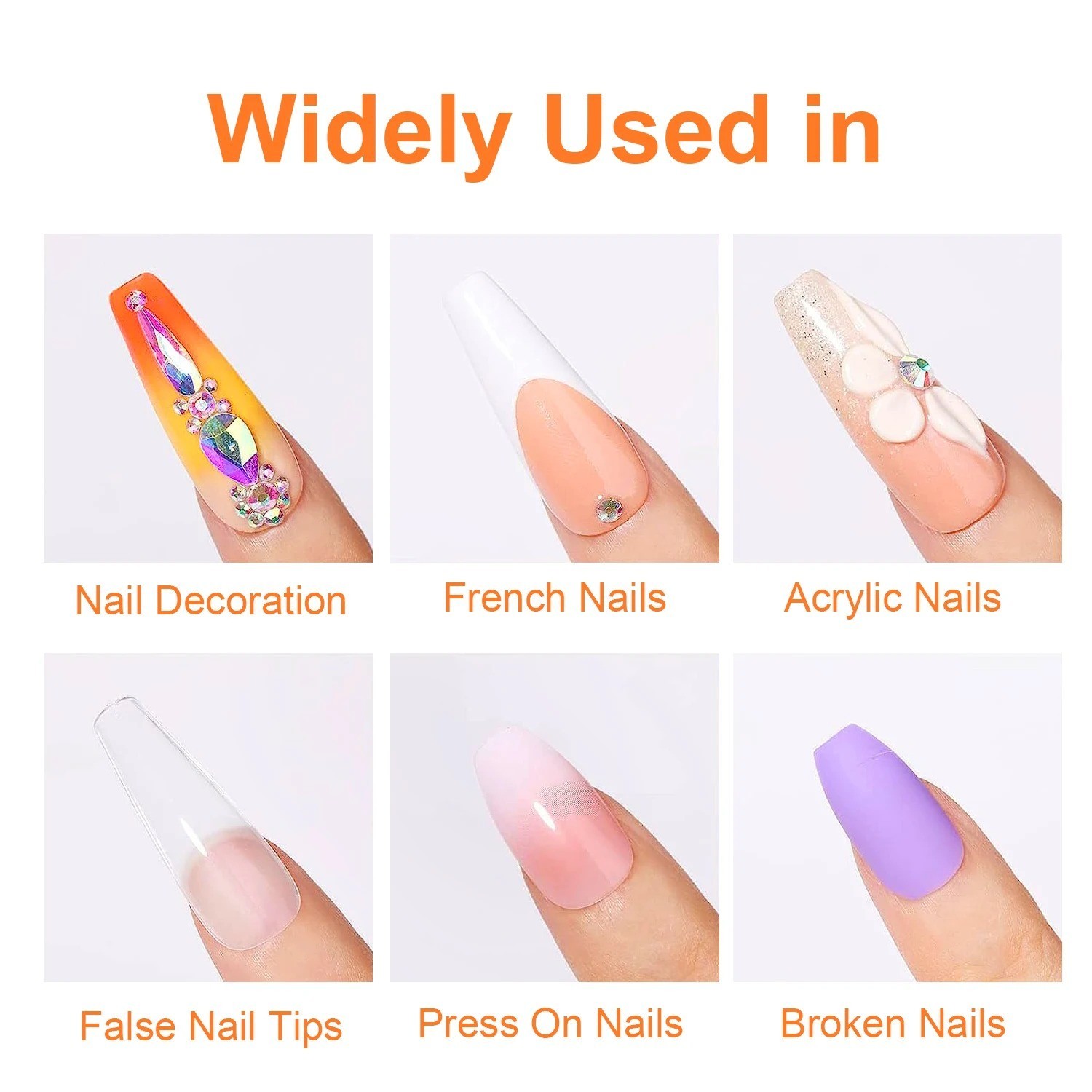 5/2PCS 7g Super Strong Nail Glue for Press On Nails Acrylic Tips 7ml