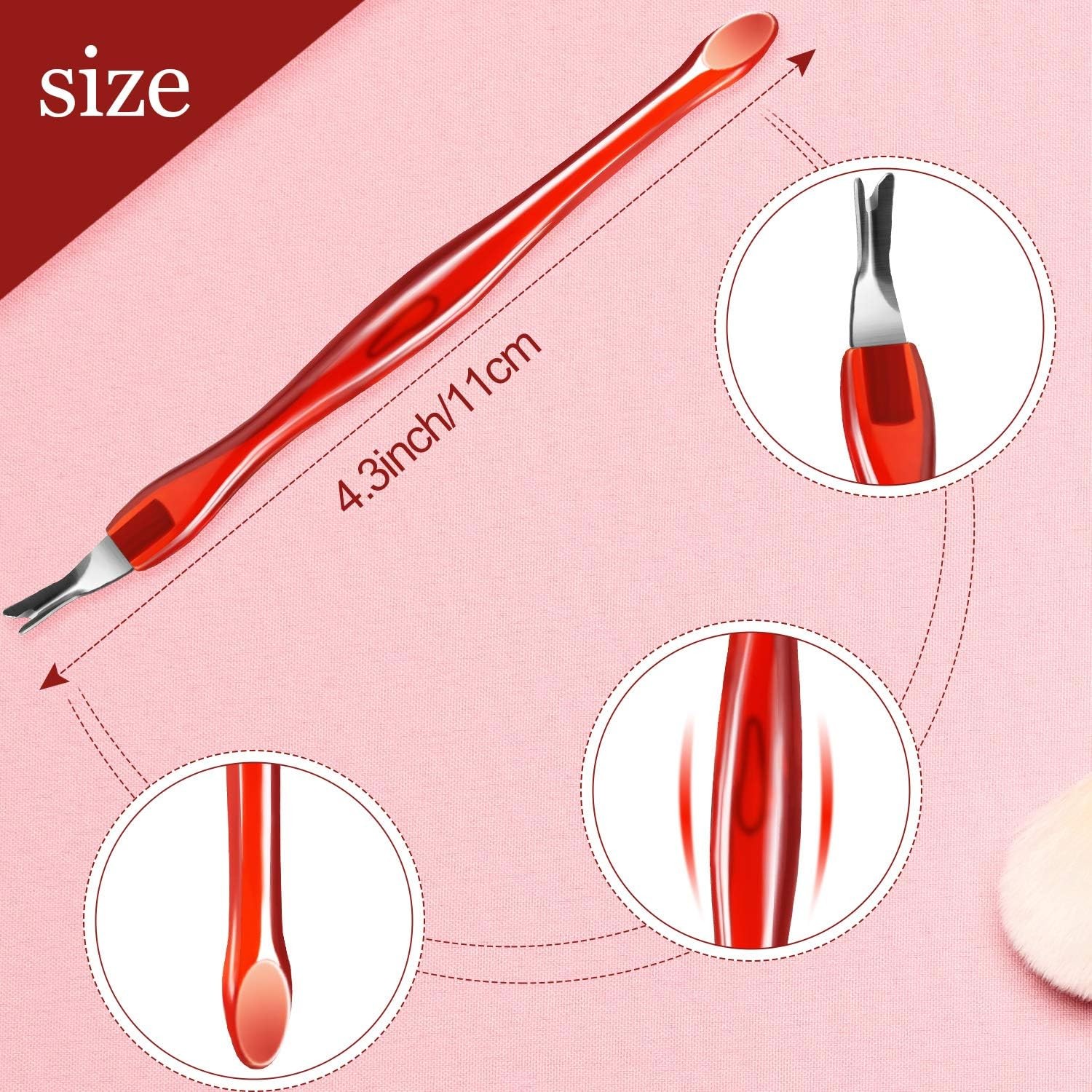 30 Pieces Nail Cuticle Knife Cuticle Trimmer Remover Pusher