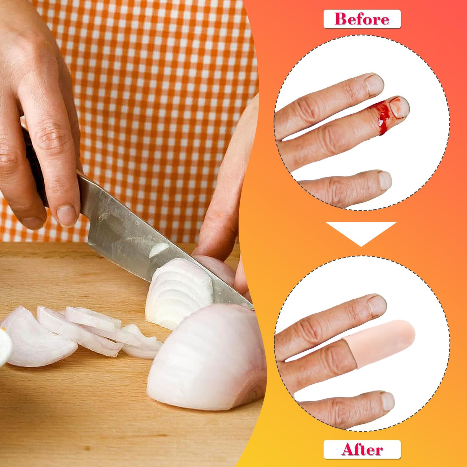 14pcs Gel Finger Support Protector Caps Gloves Gel Finger Cots/Cover Silicone