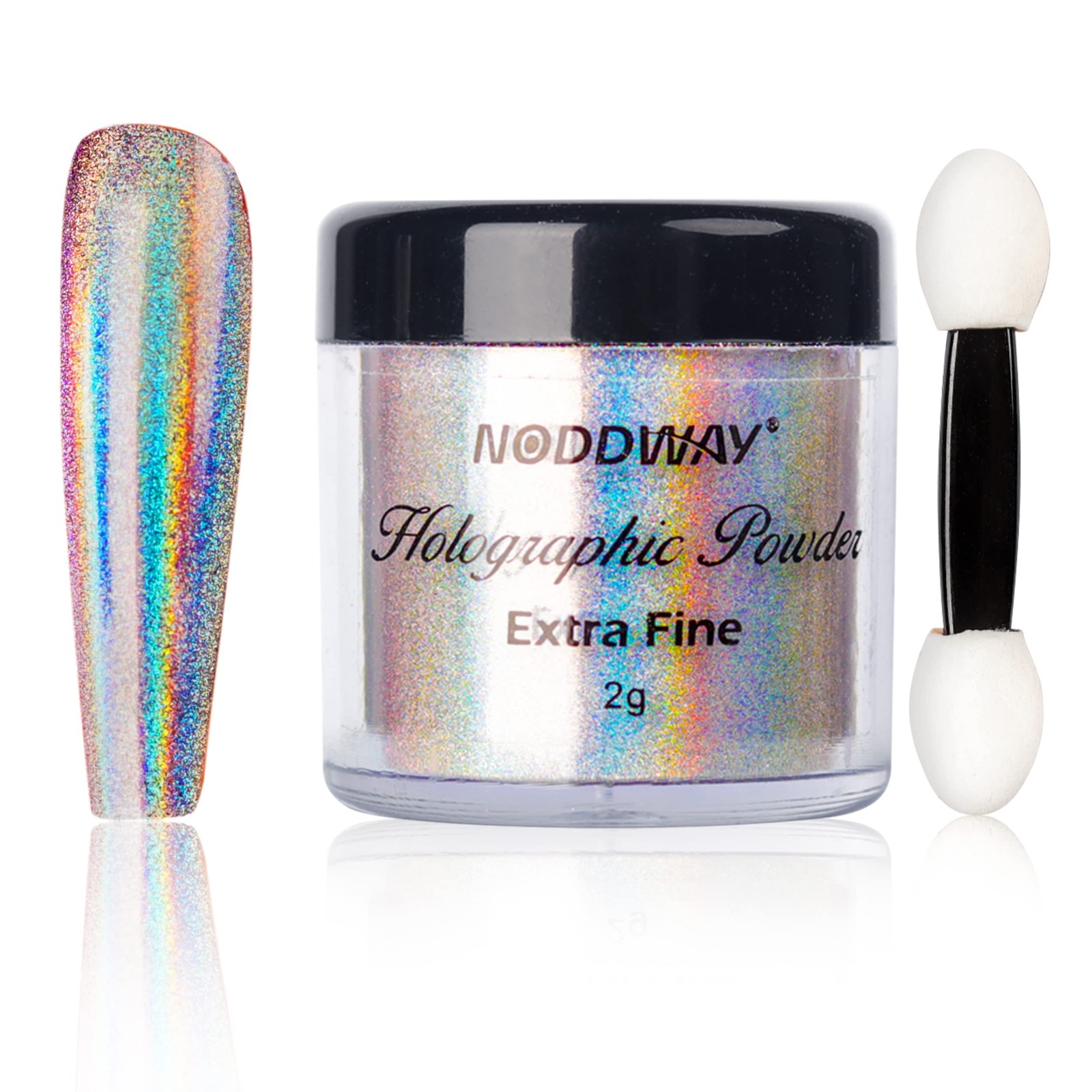 Holographic Powder 0.07oz/2g, 10 Micron Chrome Fine Powder for Epoxy Resin/Na…