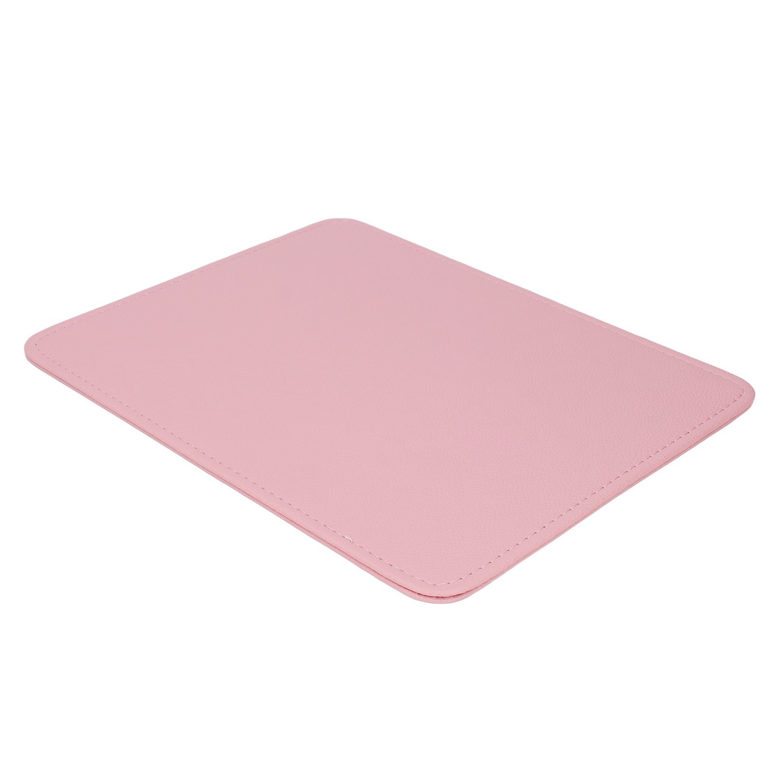 Pink Nail Art Table Mat PU Leather Washable Litchi Pattern Nail Pad Manicure