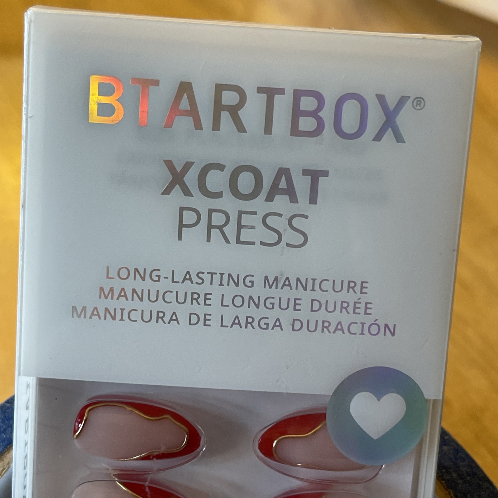 BTARTBOXNAILS X-Coat PRESS Nails 32 Nails And Glue 2-4 Weeks Of Wear NEW