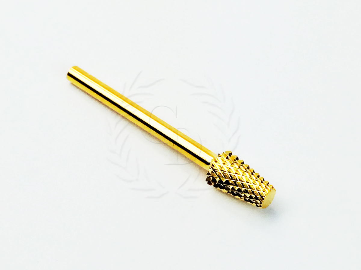 USA High Quality Gold Cone Shape CARBIDE Bit 3/32″ Electric DRILL Nail Art CB14