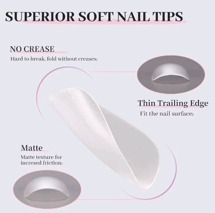 480PCS Extra Short Oval Nail Tips, Matte Fake Nails Round Oval , 15 Different S
