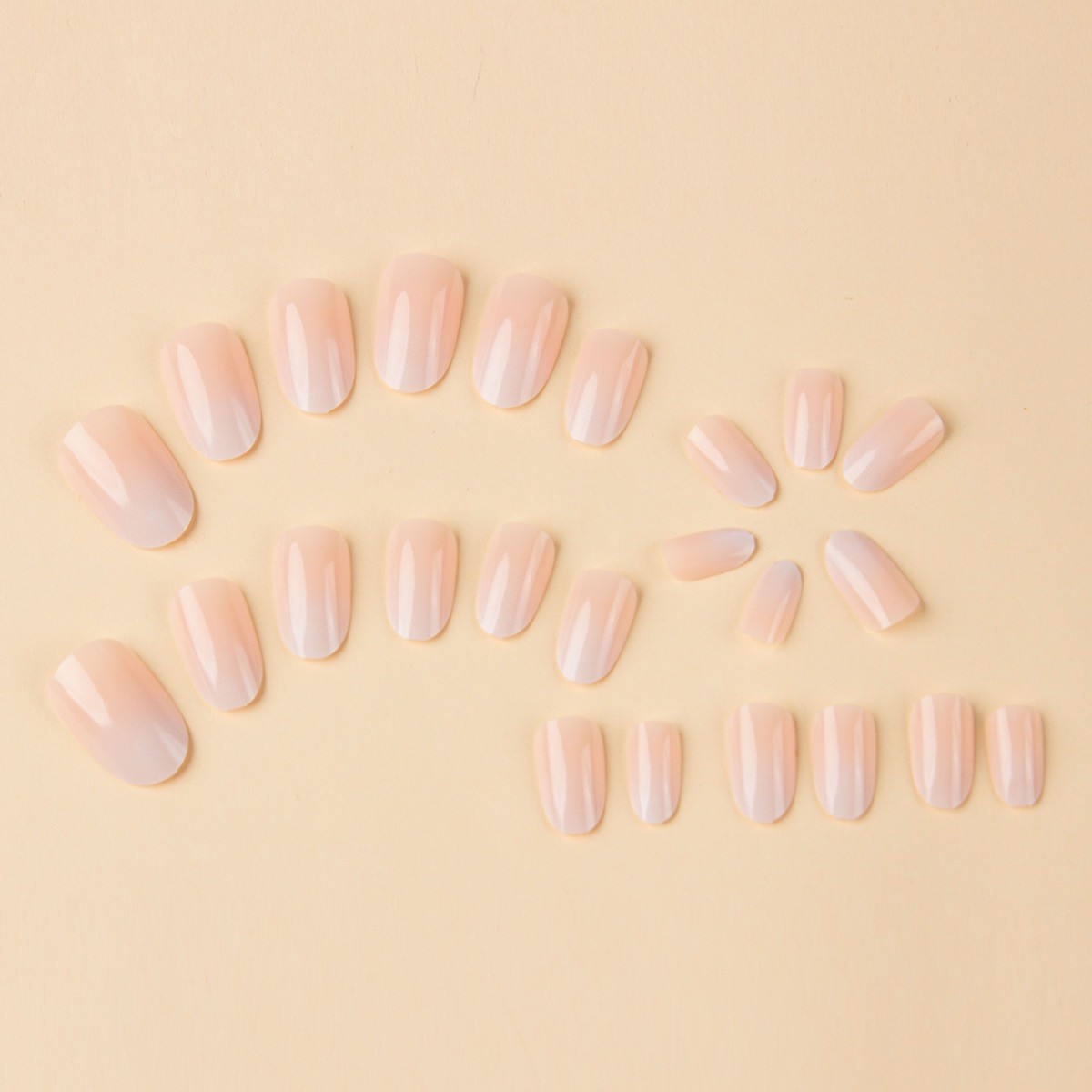 24pc Pink Press On Nails | Medium Oval | Reusable with Tools