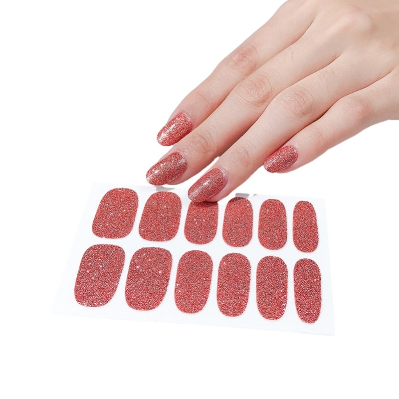 Nail Polish Stickers Full Wrap Nail Polish Decals Self Adhesive Nail Art