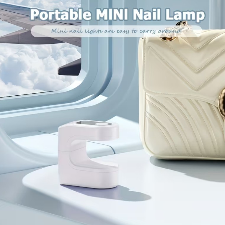 Mini UV Nail Lamp USB Rechargeable Portable Gel Glue Cure Light For Nails Tips