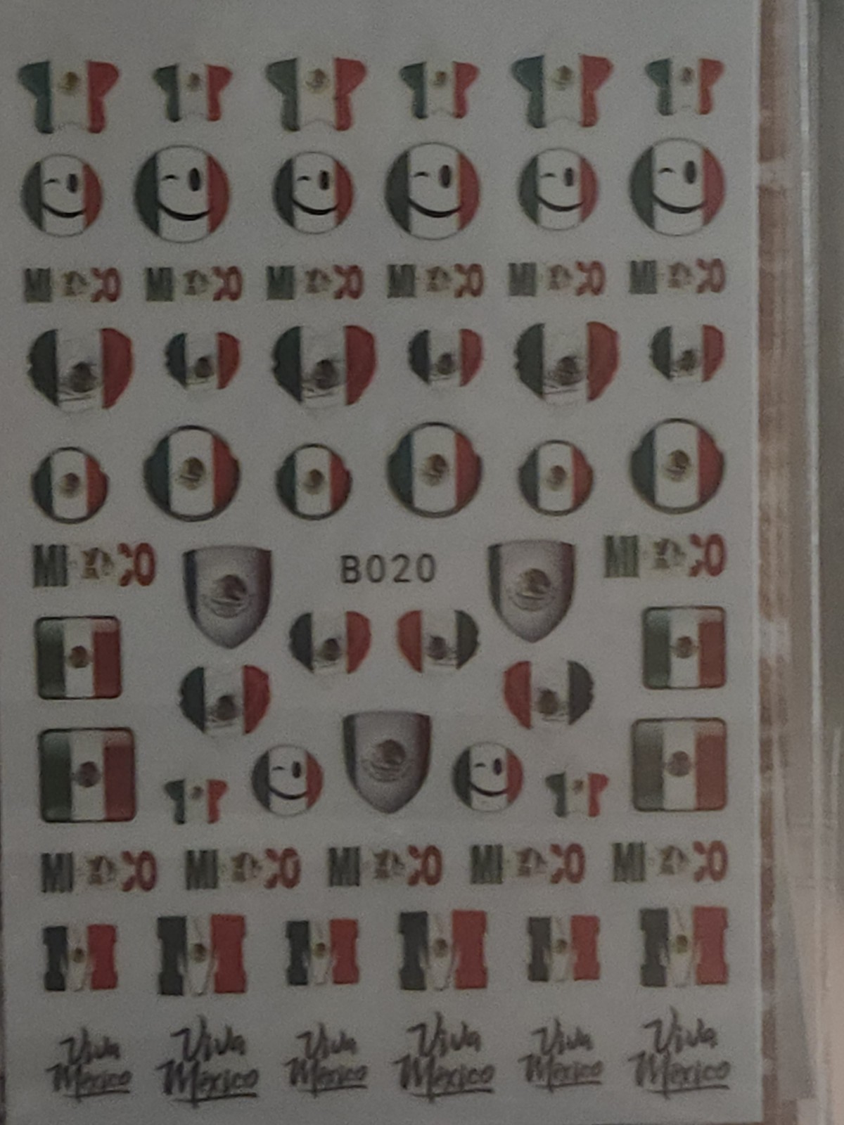 Viva Mexico Nail Art Sticker (1 Pc)