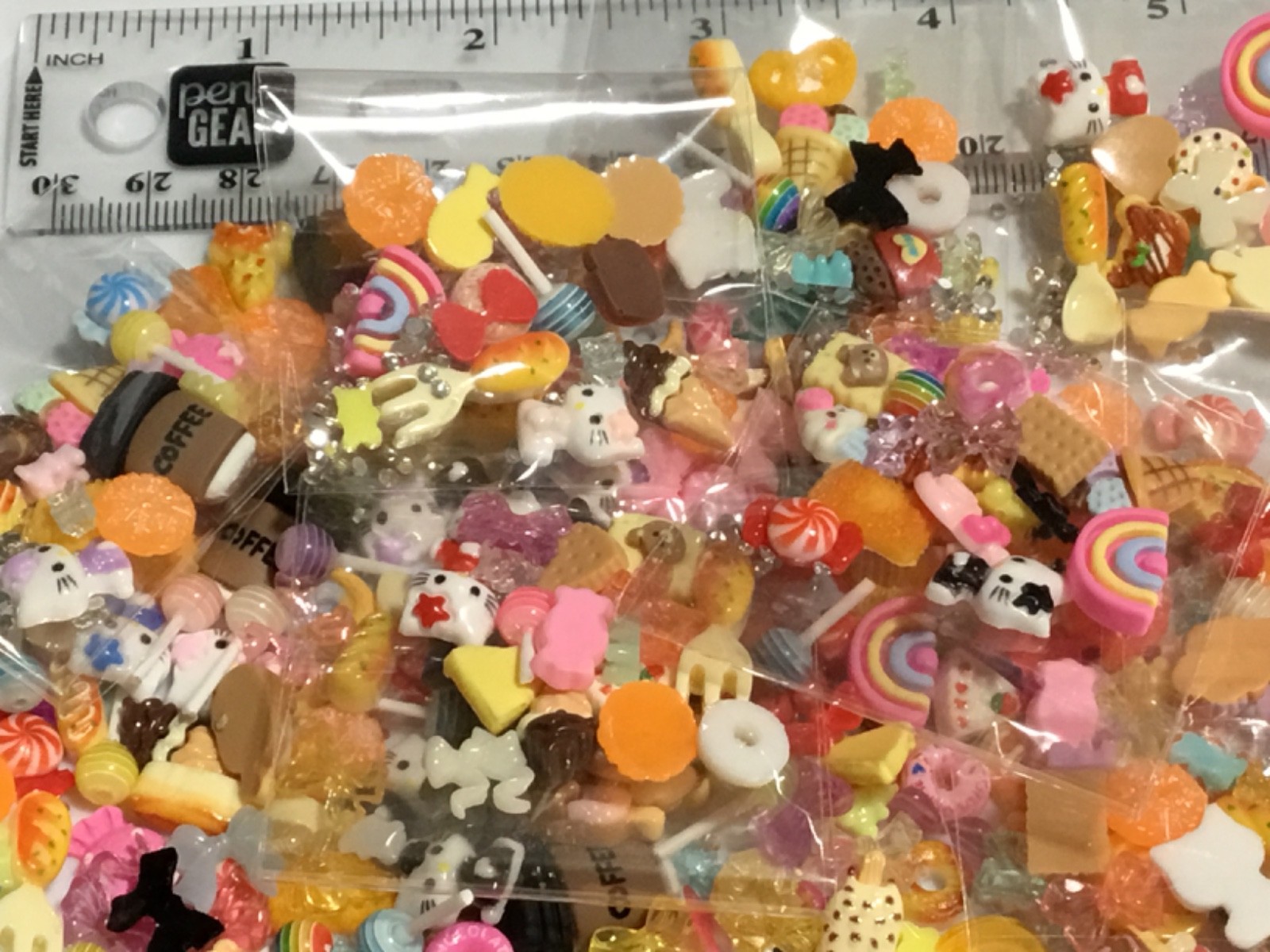 15pc q/bag 3D Nail Charms Candy Random Mixed Resin For Acrylic Nail Art lot