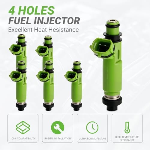 Fuel Injectors 6 Pcs FJfor Mitsubishi Montero Sport 1998-2003 3.0L V6 | 383