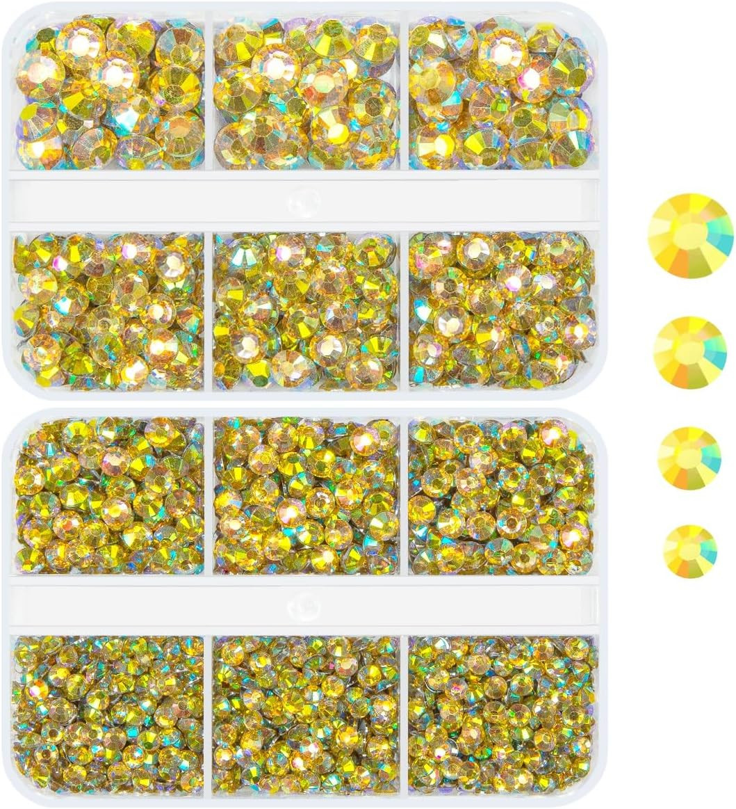 Blue Zircon AB Resin Rhinestones W B7000 Jewelry Glue for Bedazzling Crafting 3M