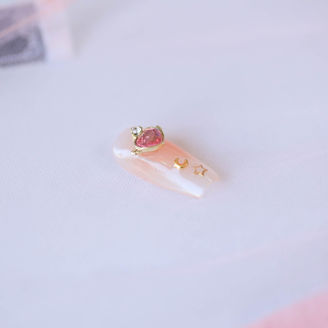 15Pcs Blushing Petal Nail Art by Handmade