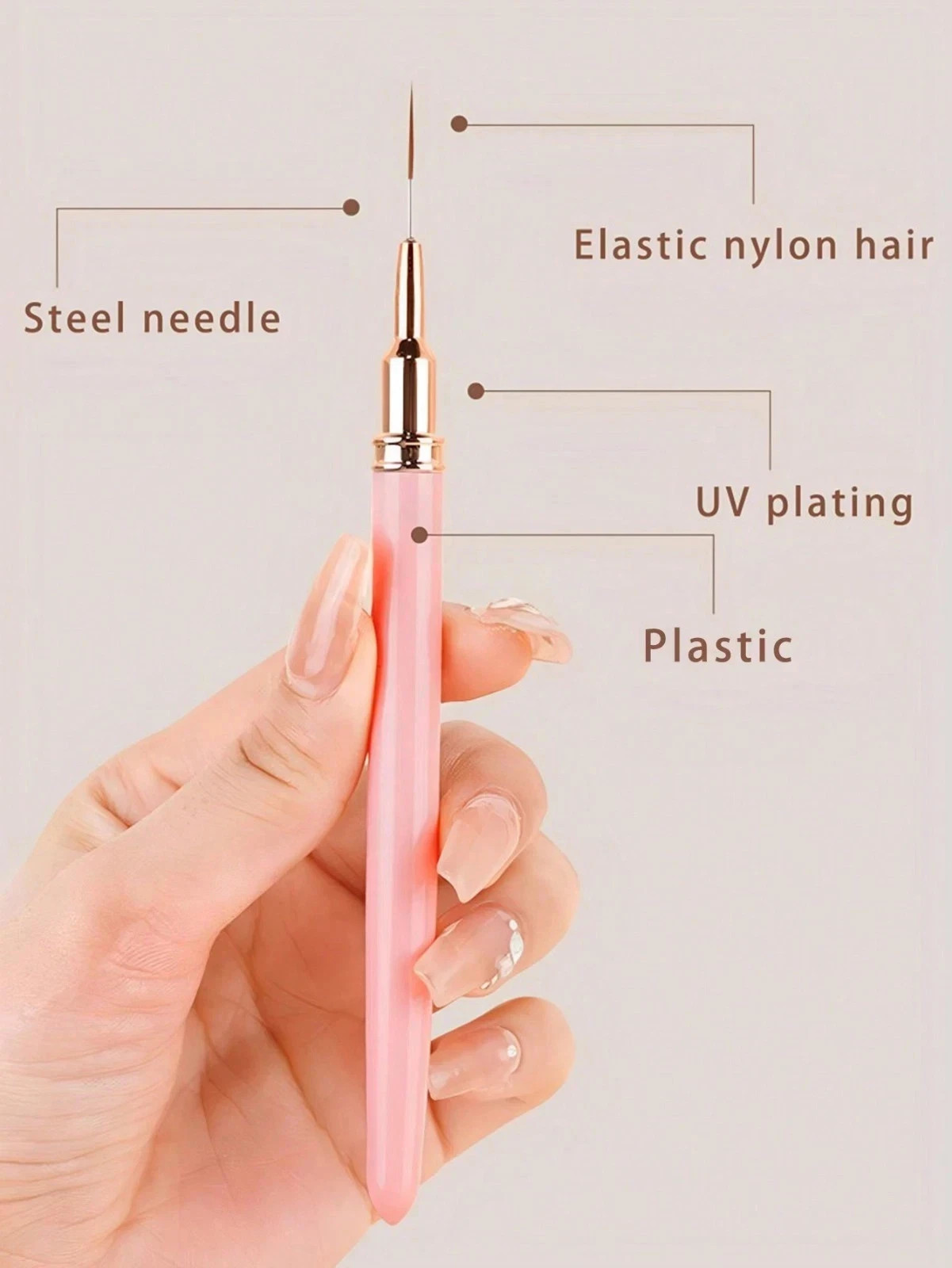 10 Pcs Nail Art Brushes Nail Dotting Tool Nail Art Tools 2 in1 Nail Art Tool Set