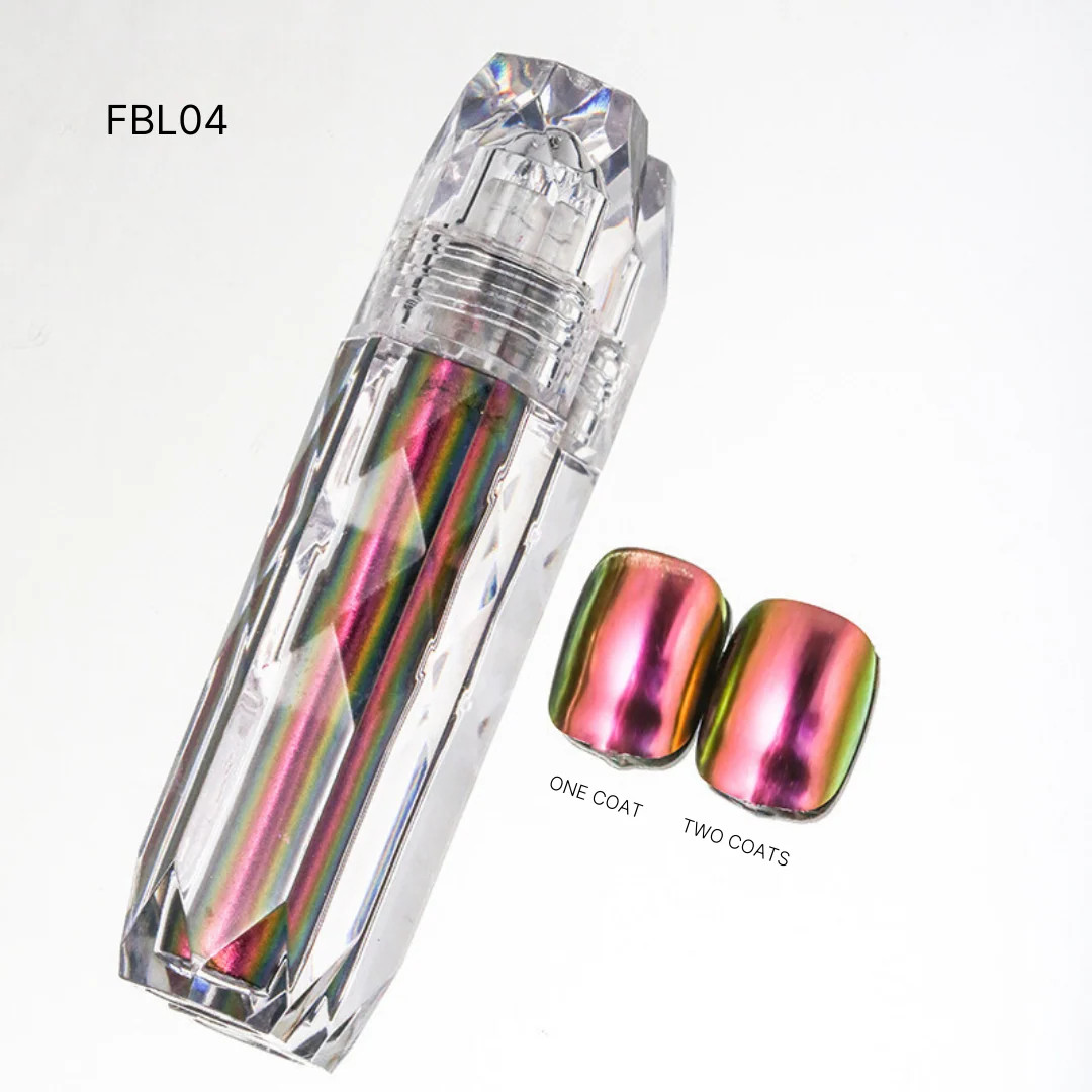 Liquid Chrome Overlay Mirror Effect Nail Chrome