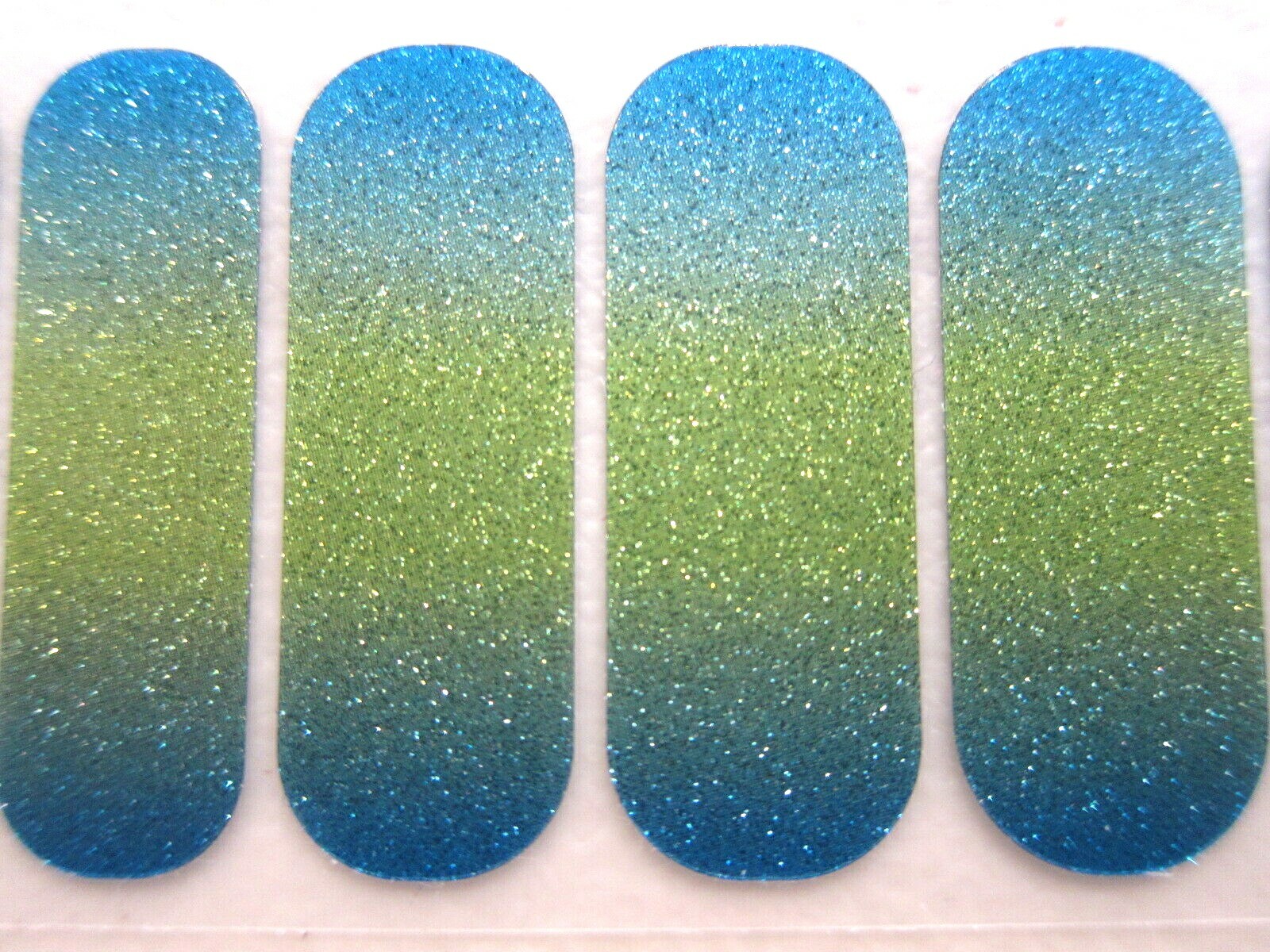 Jamberry Nail Wraps ~ HALF SHEET ~ ATLANTIS Rare Summer Mermaid Sparkle Ombre