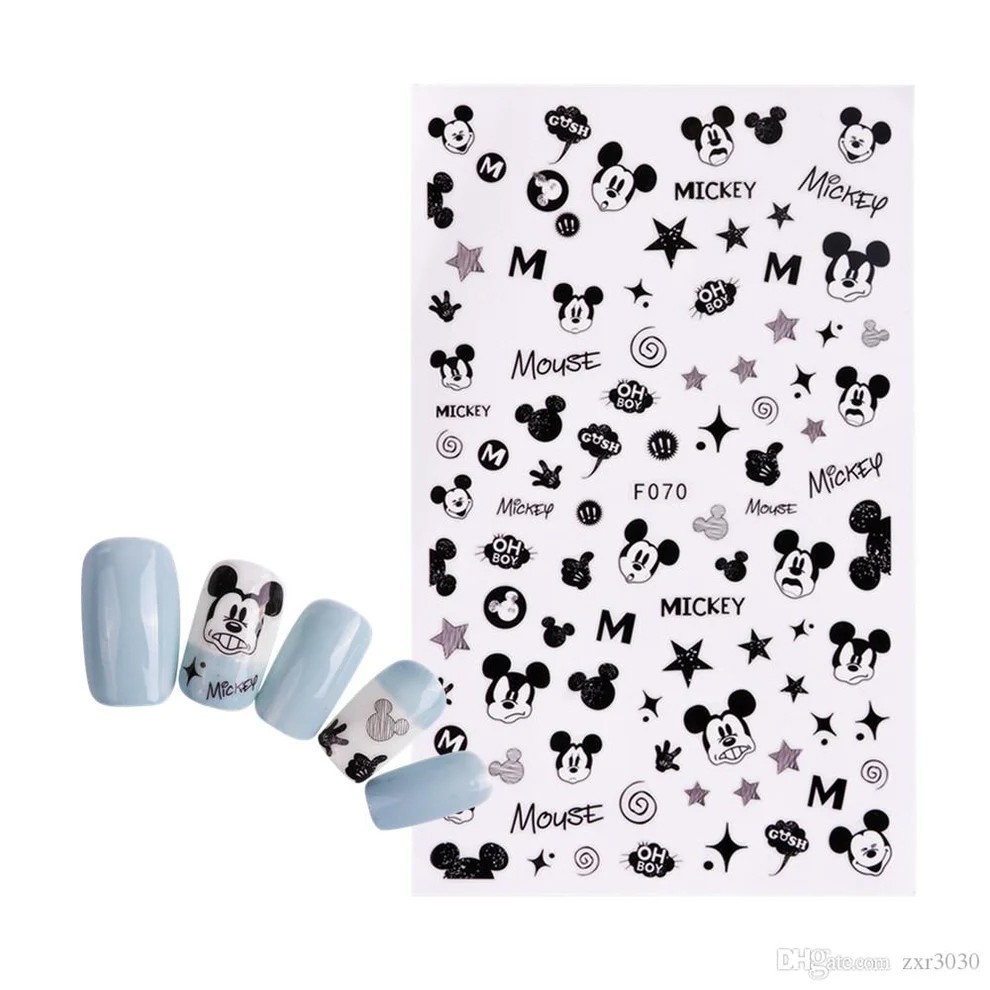 Nail Art 3D Decal Stickers Mickey Mouse star oh boy F070