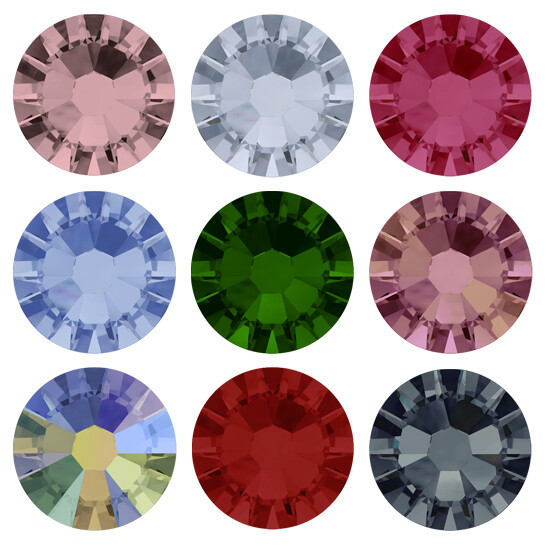 Superior PRIMERO Flat Back 2058 Foiled Glue Fix All Sizes & Colors Rhinestones
