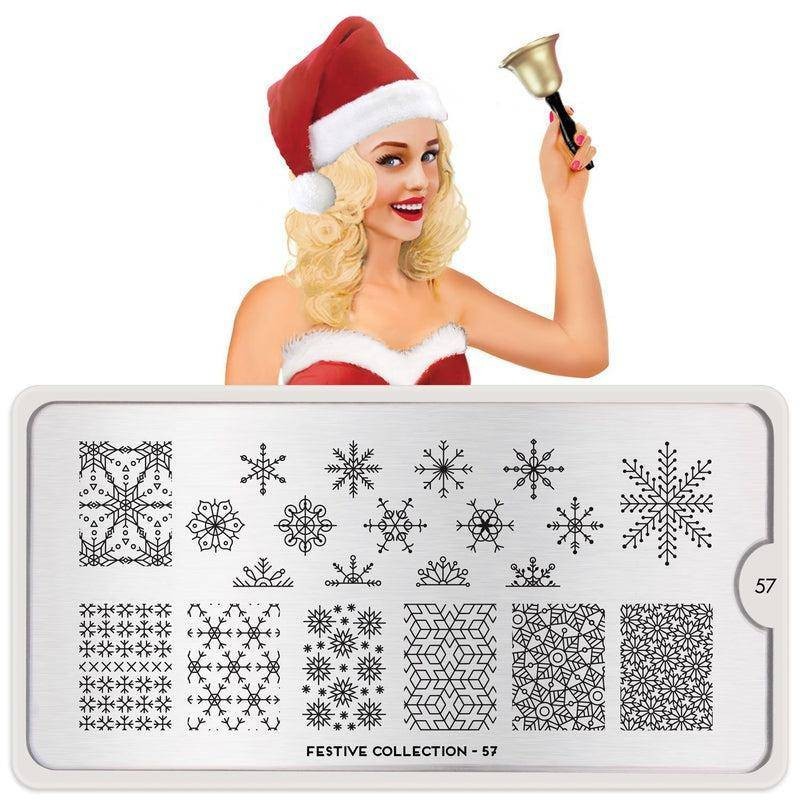 MoYou London Festive Collection 57 Christmas Winter Snow Snowflake HTF